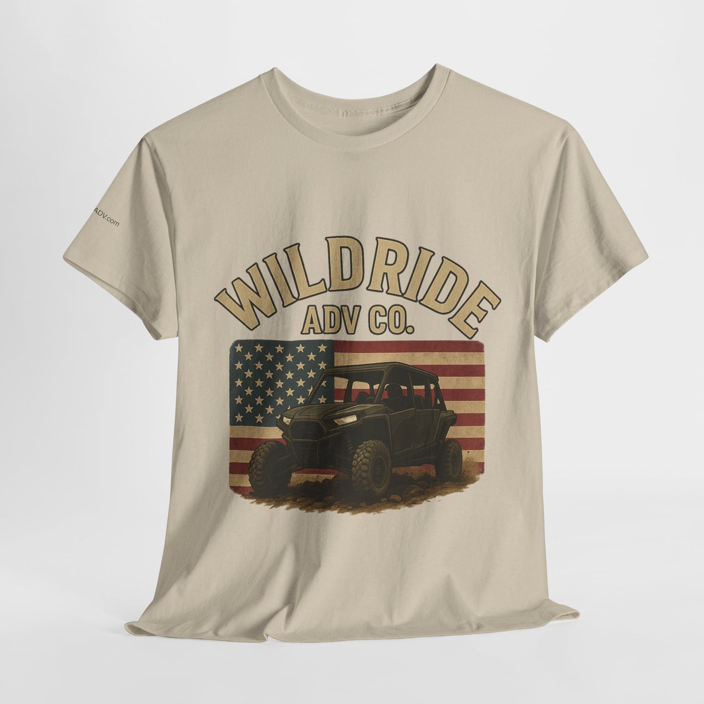 WildRide's Signature Off-Road Design, Patriotic Graphic Tee