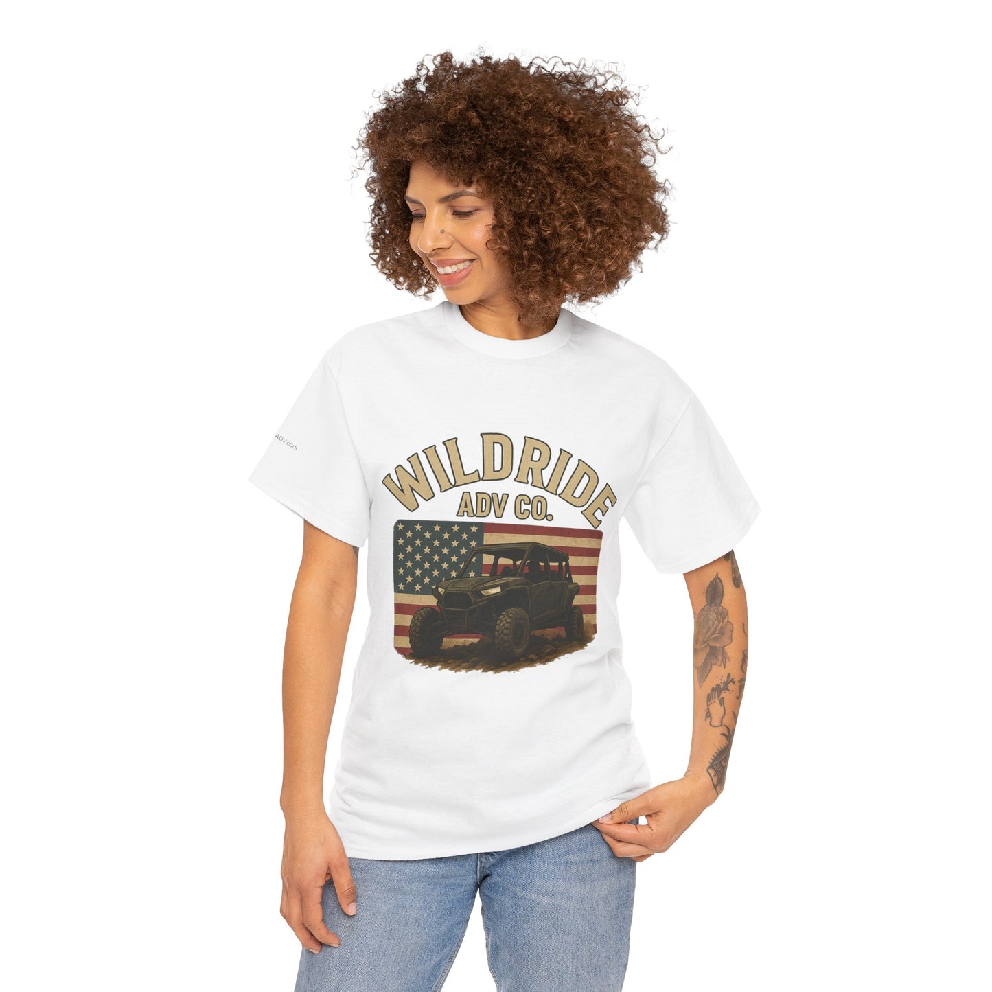 WildRide's Signature Off-Road Design, Patriotic Graphic Tee
