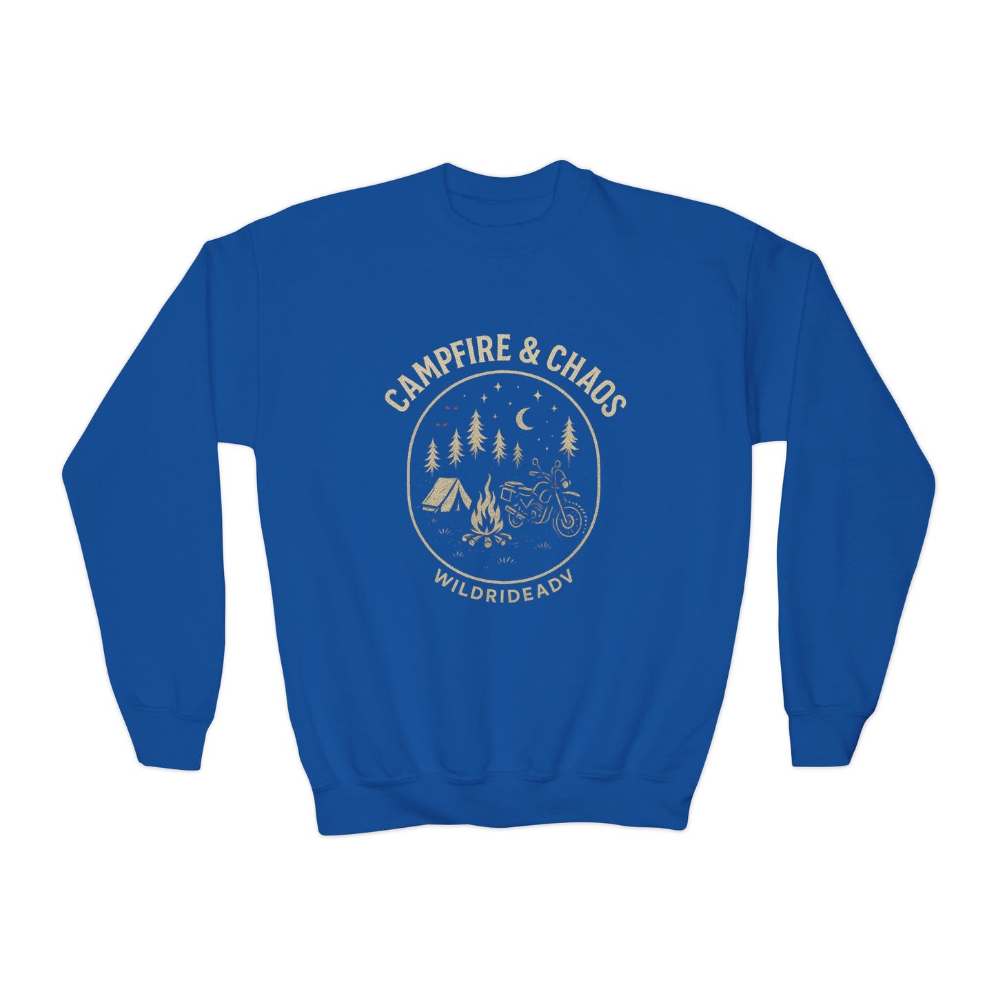 Campfire & Chaos Youth Crewneck Sweatshirt