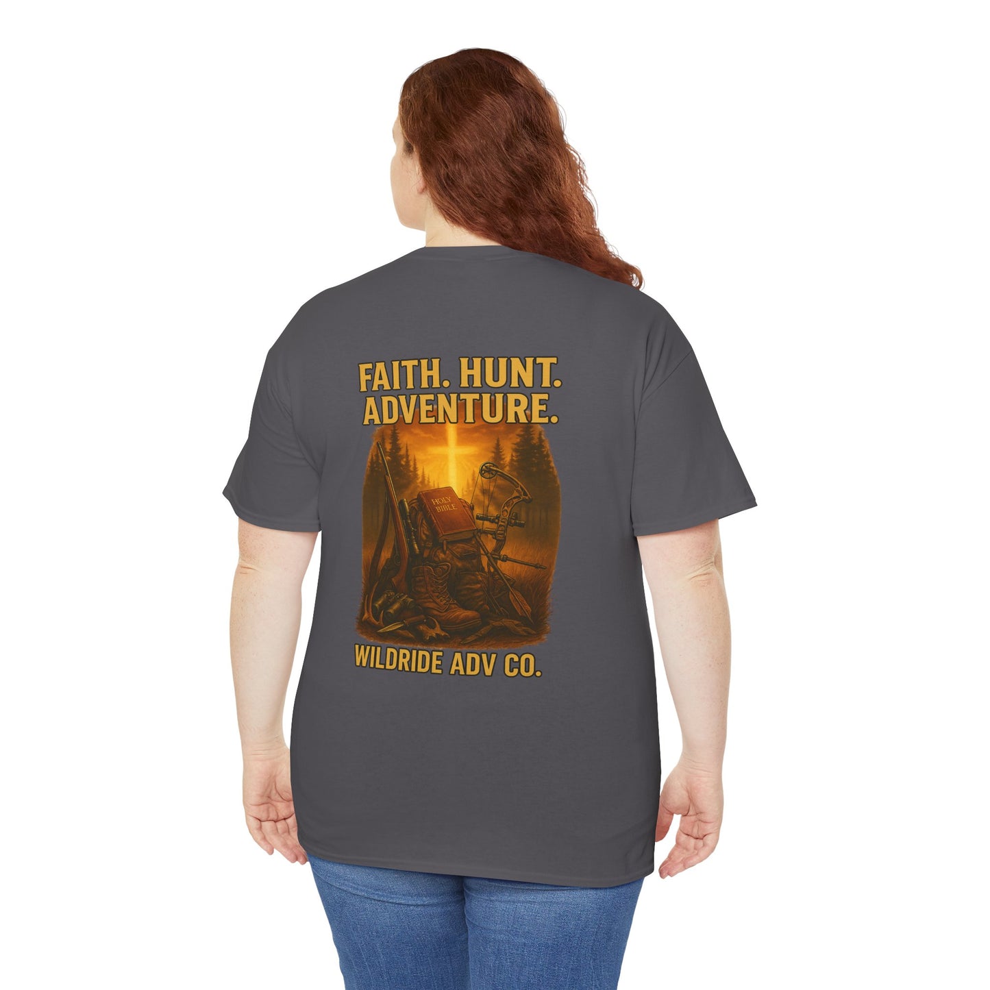 Faith. Hunt. Adventure. Inspirational Tee