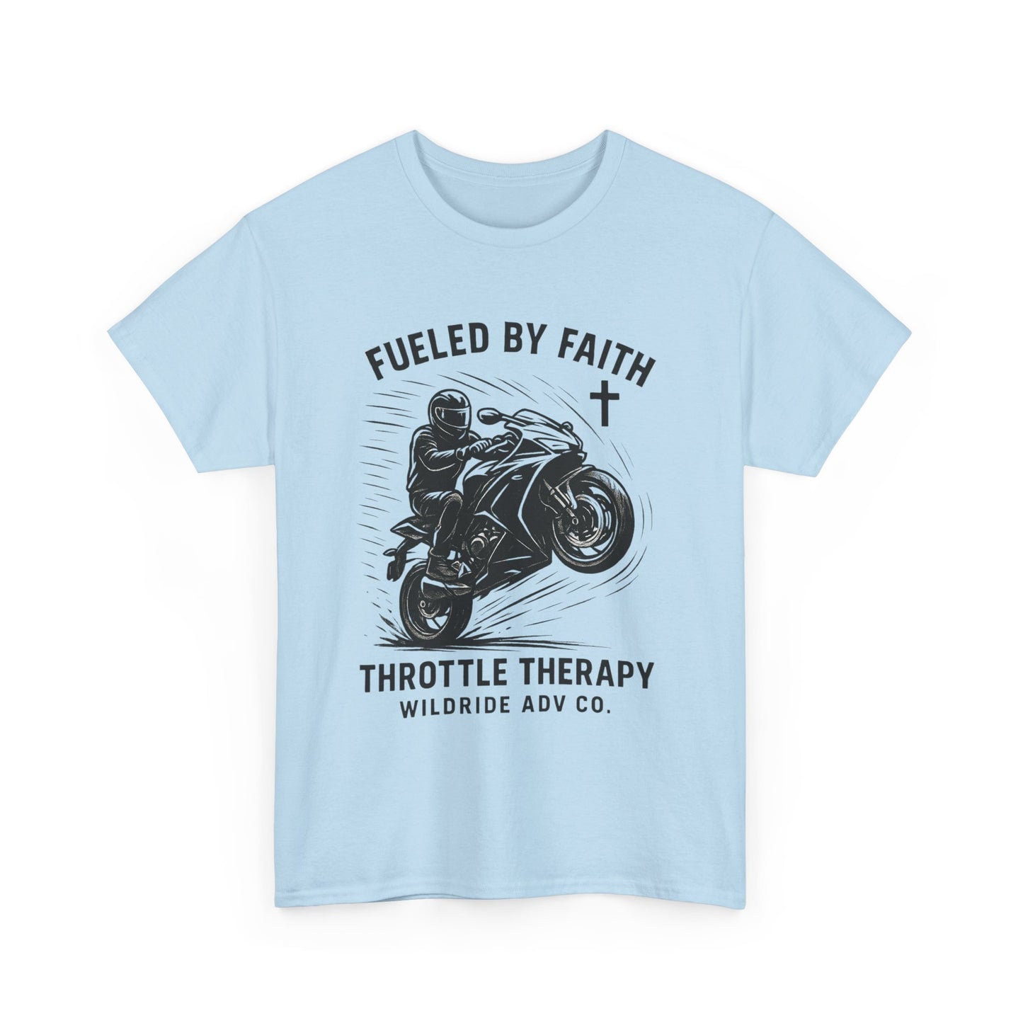Motorcycle Faith Tee, Throttle Therapy Shirt, Sport Bike Shirt