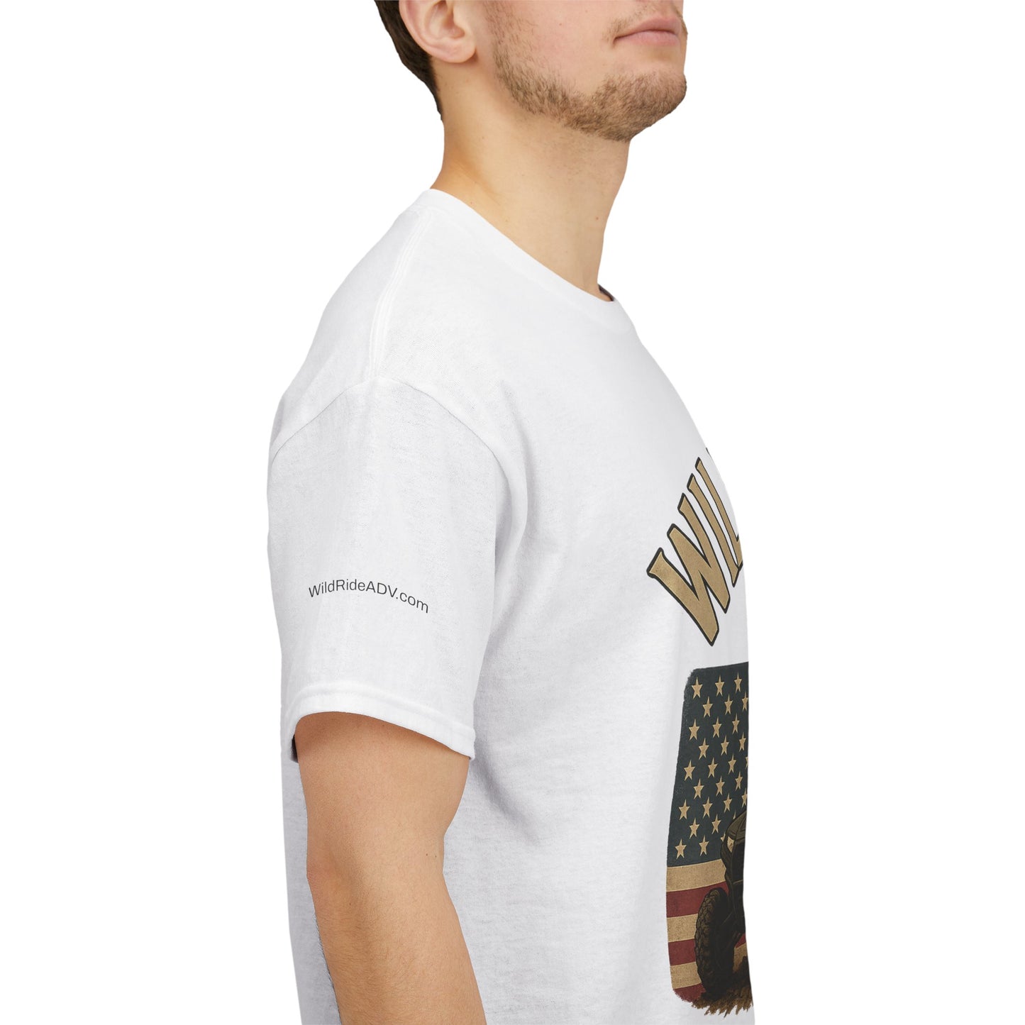 WildRide's Signature Off-Road Design, Patriotic Graphic Tee