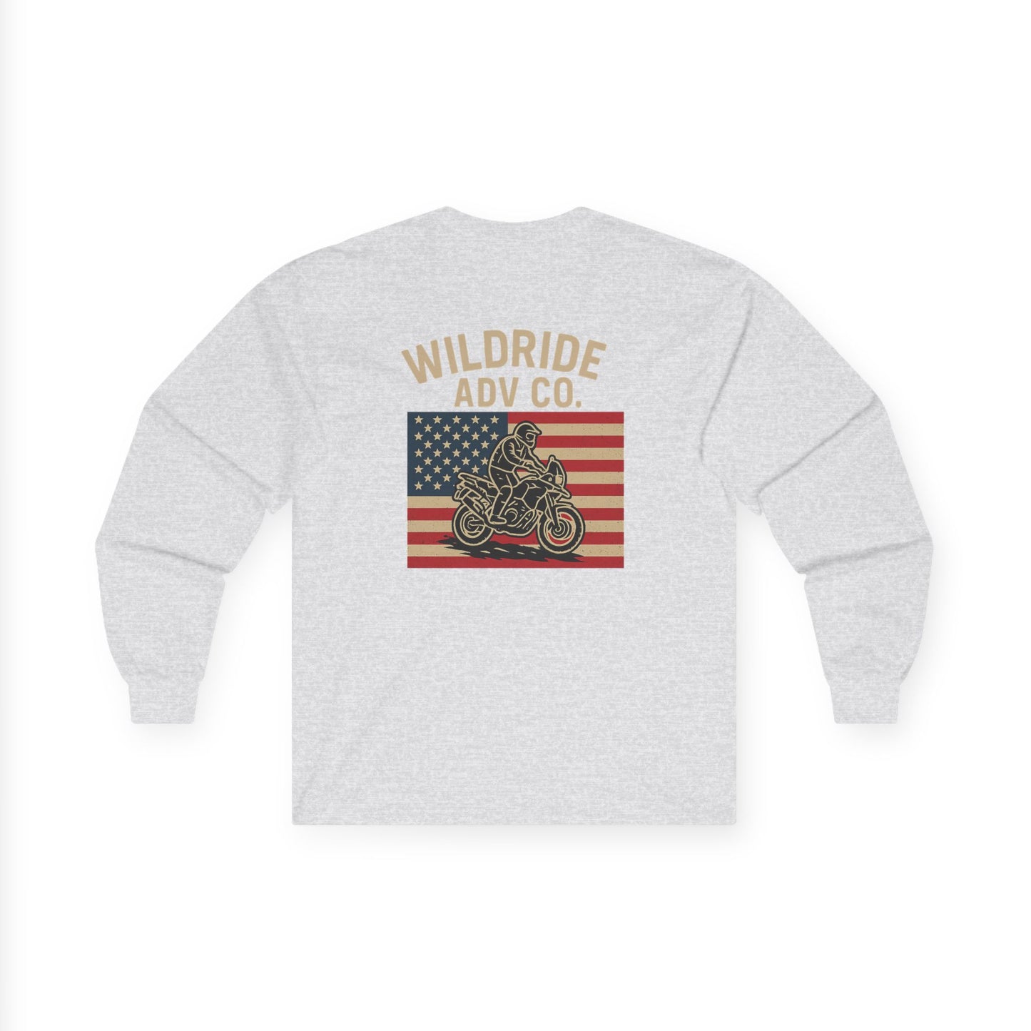 Wildride Adventure Co Patriotic Long Sleeve Tee