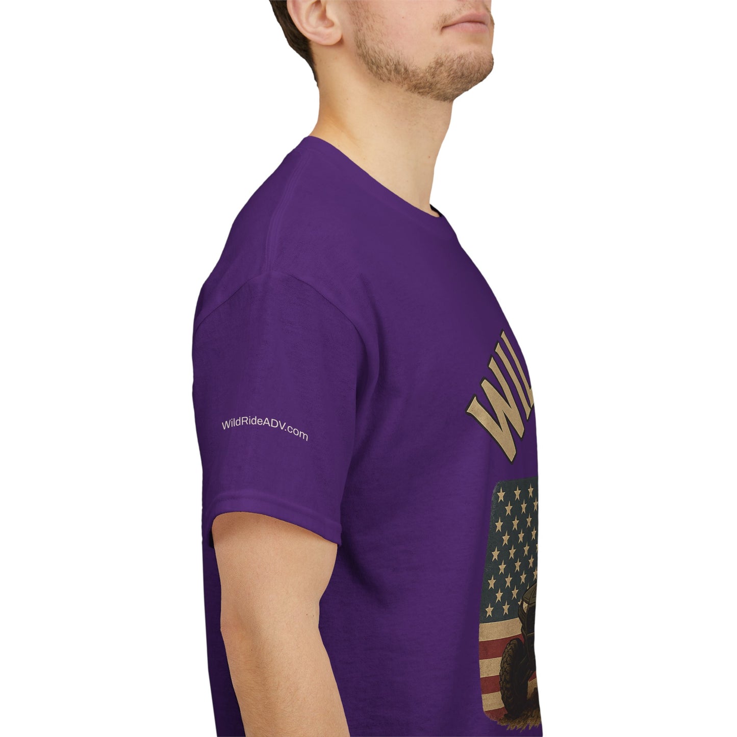 WildRide's Signature Off-Road Design, Patriotic Graphic Tee