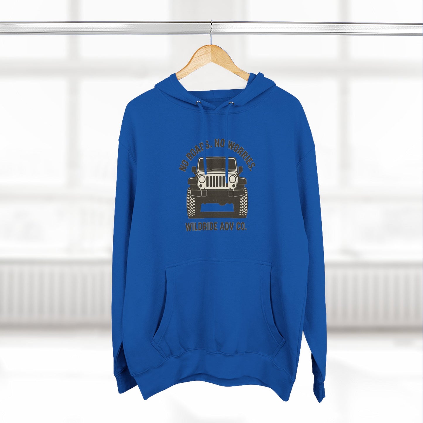 Adventure Fleece Hoodie - No Roads, No Worries