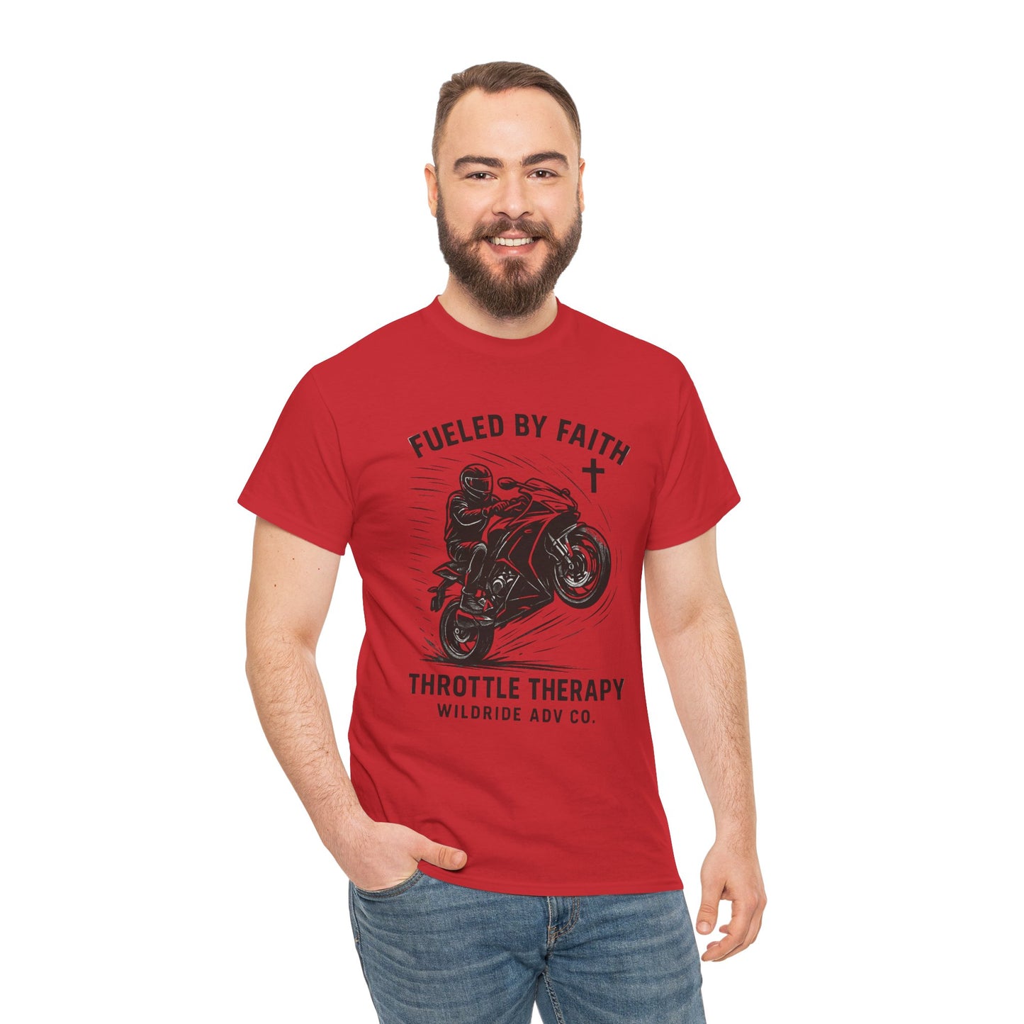 Motorcycle Faith Tee, Throttle Therapy Shirt, Sport Bike Shirt