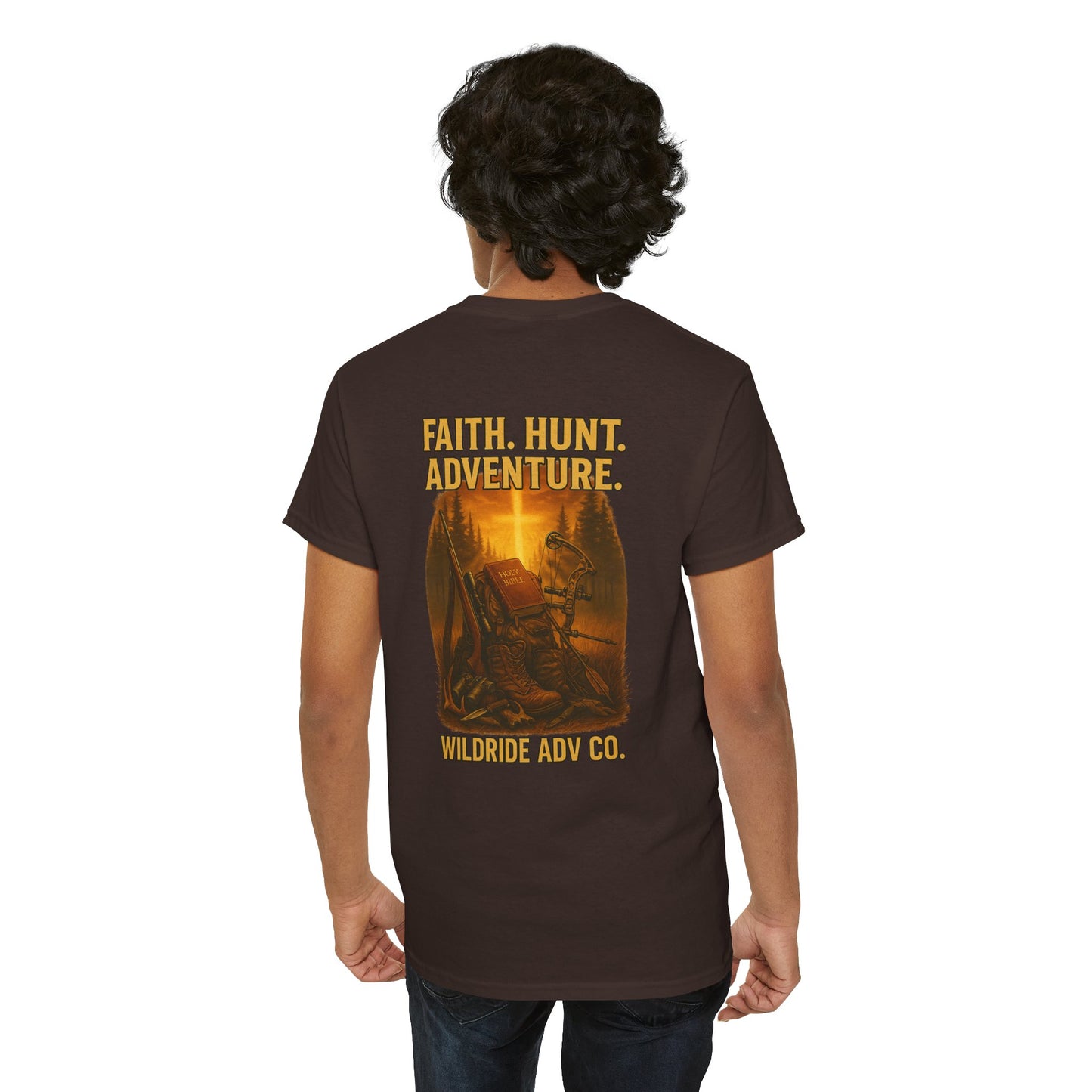 Faith. Hunt. Adventure. Inspirational Tee