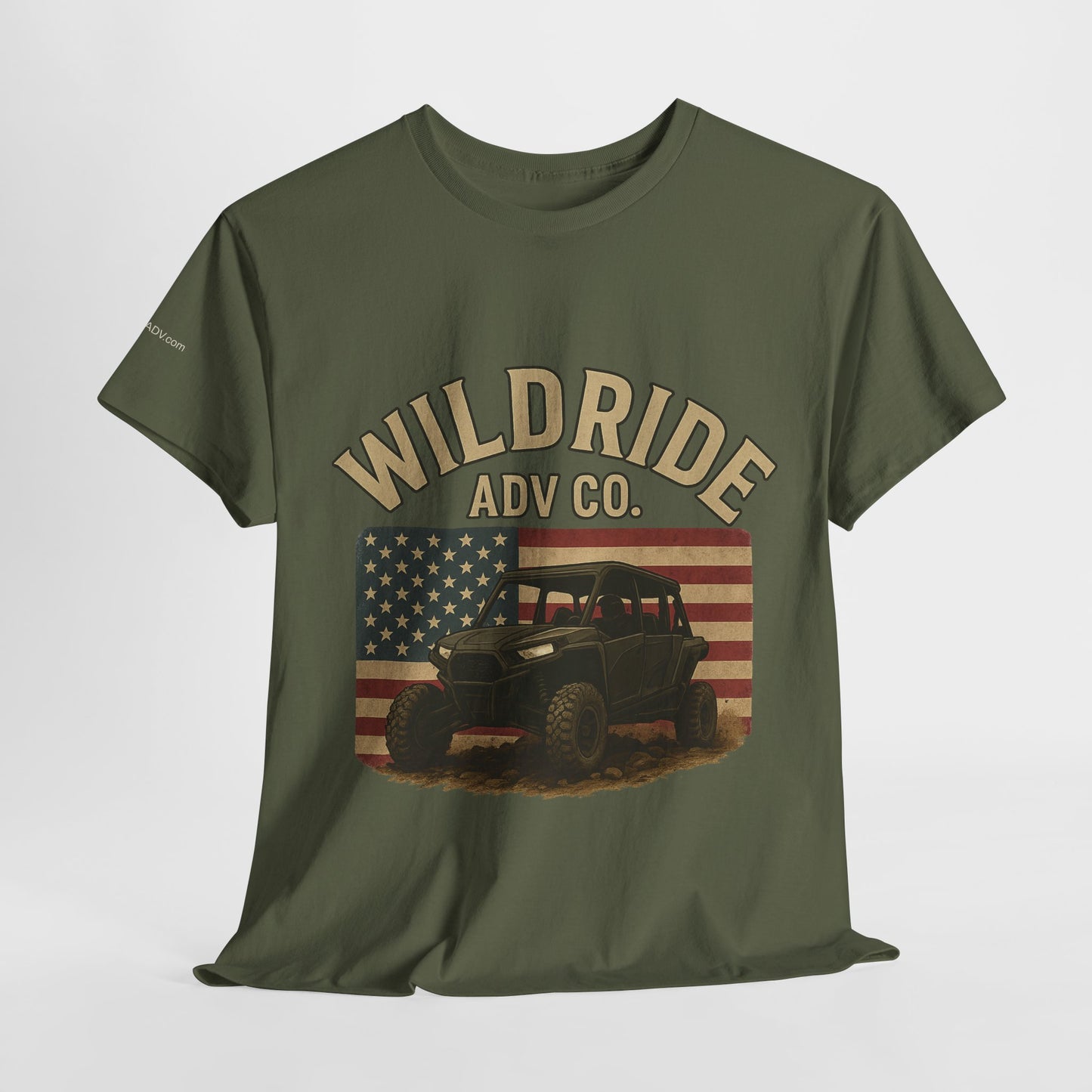 WildRide's Signature Off-Road Design, Patriotic Graphic Tee