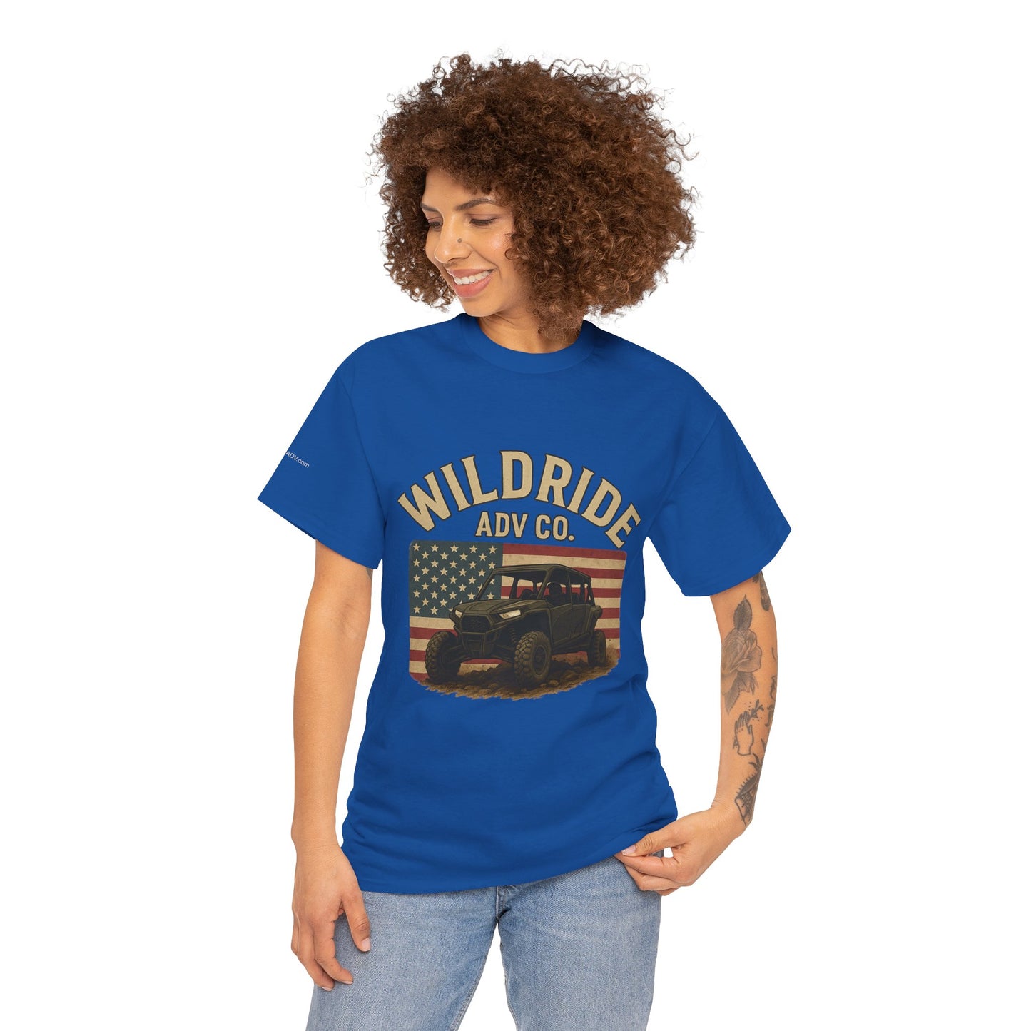 WildRide's Signature Off-Road Design, Patriotic Graphic Tee
