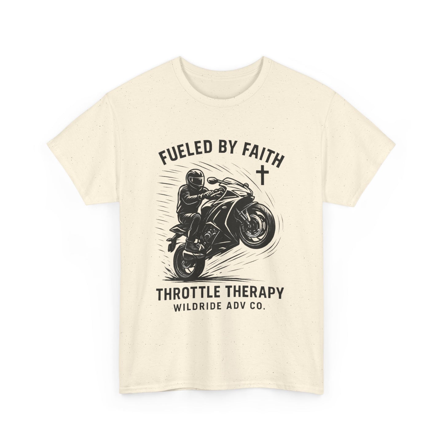 Motorcycle Faith Tee, Throttle Therapy Shirt, Sport Bike Shirt