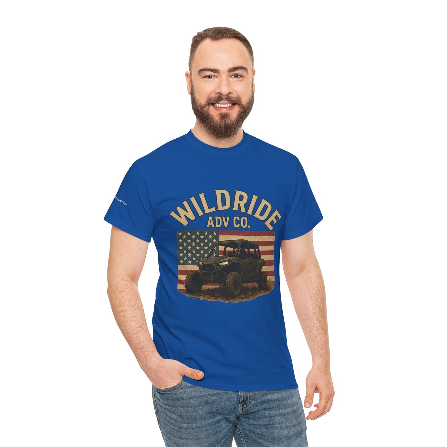 WildRide's Signature Off-Road Design, Patriotic Graphic Tee