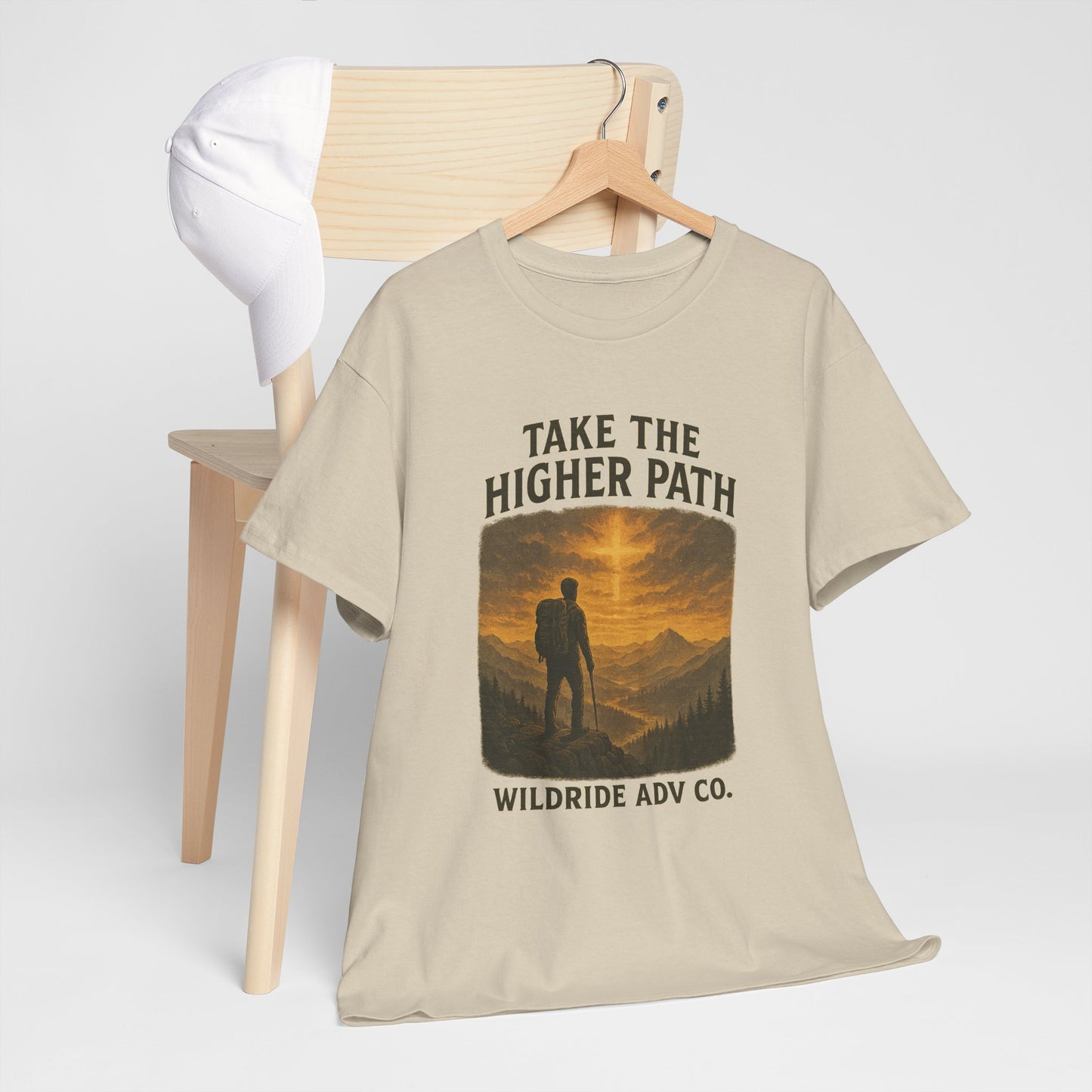 Adventure-Inspired Tee - Explore the Higher Path Faith Based