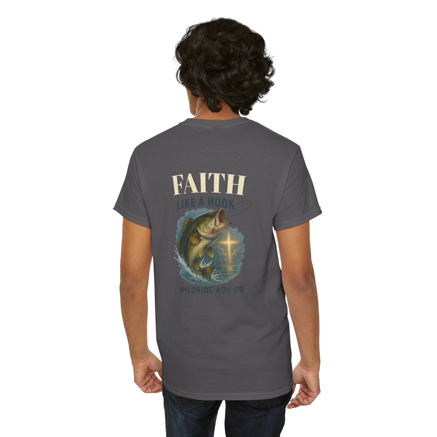 Faith Like a Hook - Bass Fishing Tee,