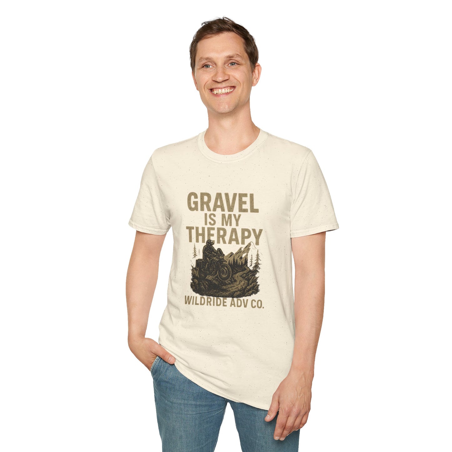 Gravel Is My Therapy Softstyle T-Shirt.