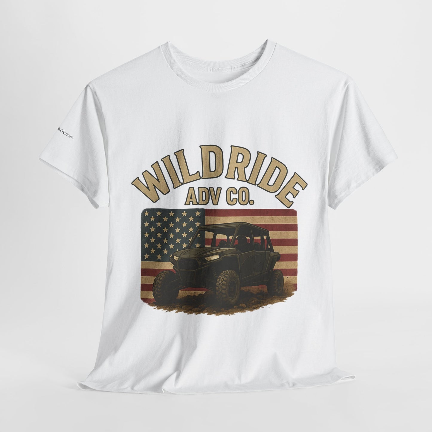 WildRide's Signature Off-Road Design, Patriotic Graphic Tee