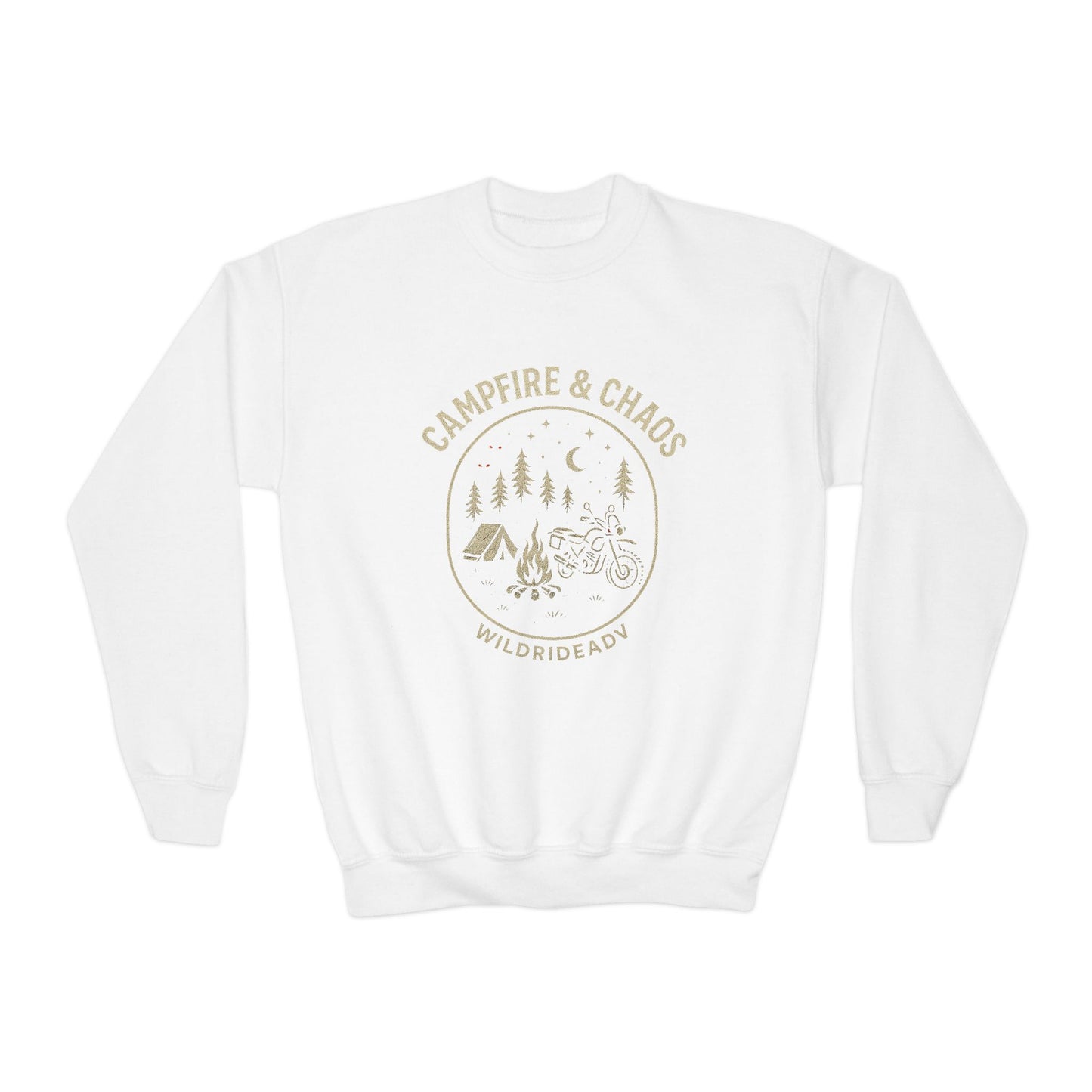 Campfire & Chaos Youth Crewneck Sweatshirt