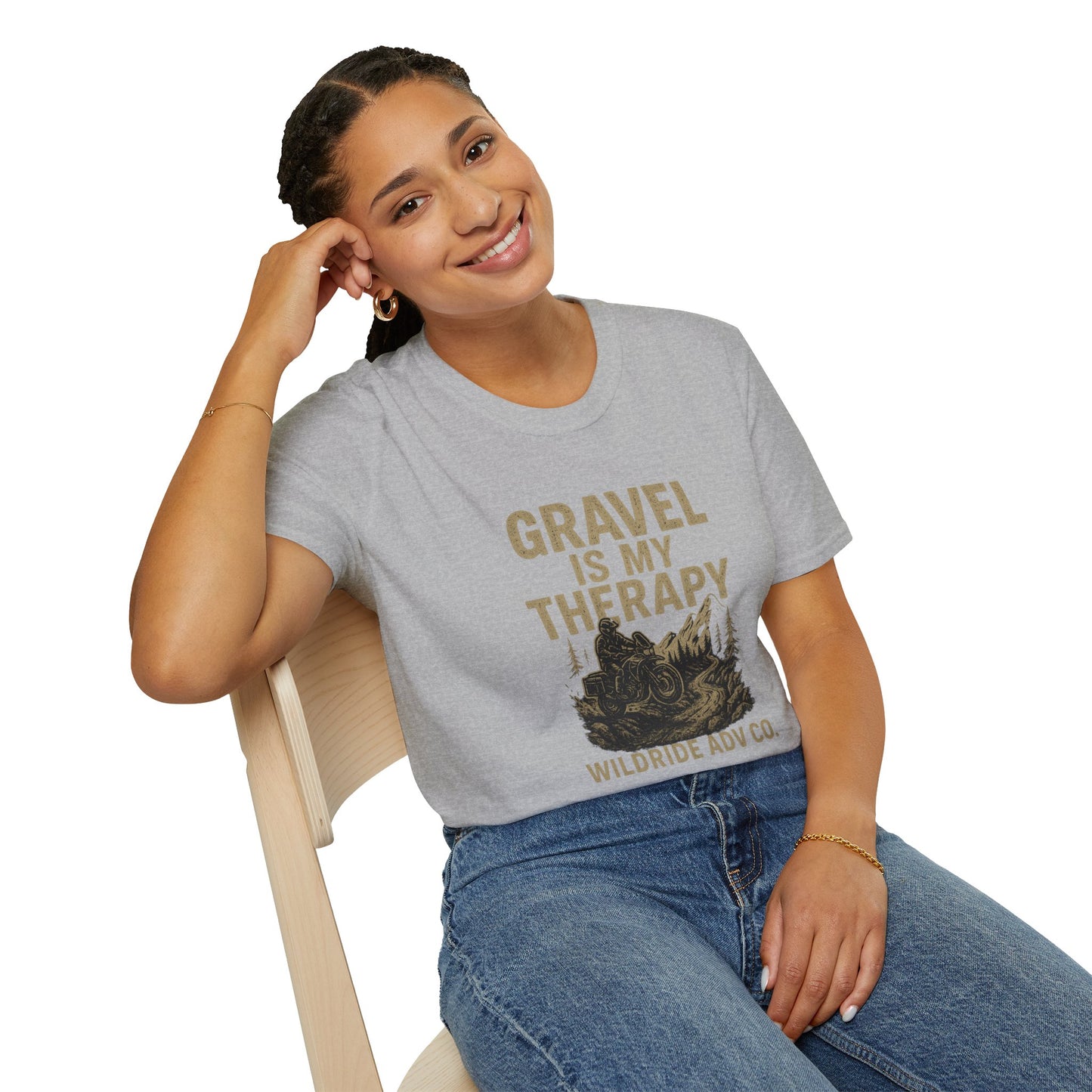 Gravel Is My Therapy Softstyle T-Shirt.