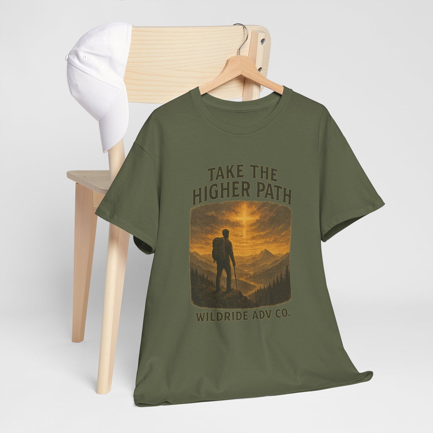 Adventure-Inspired Tee - Explore the Higher Path Faith Based