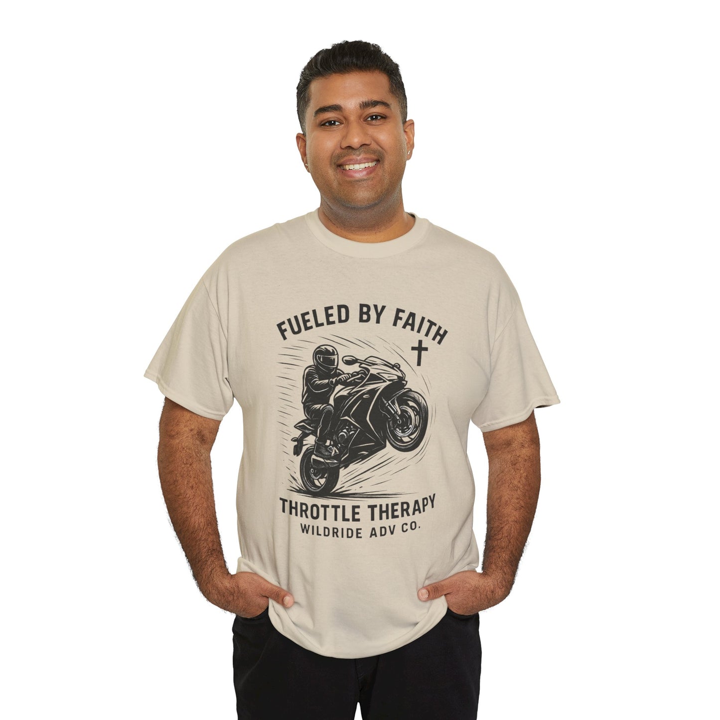 Motorcycle Faith Tee, Throttle Therapy Shirt, Sport Bike Shirt