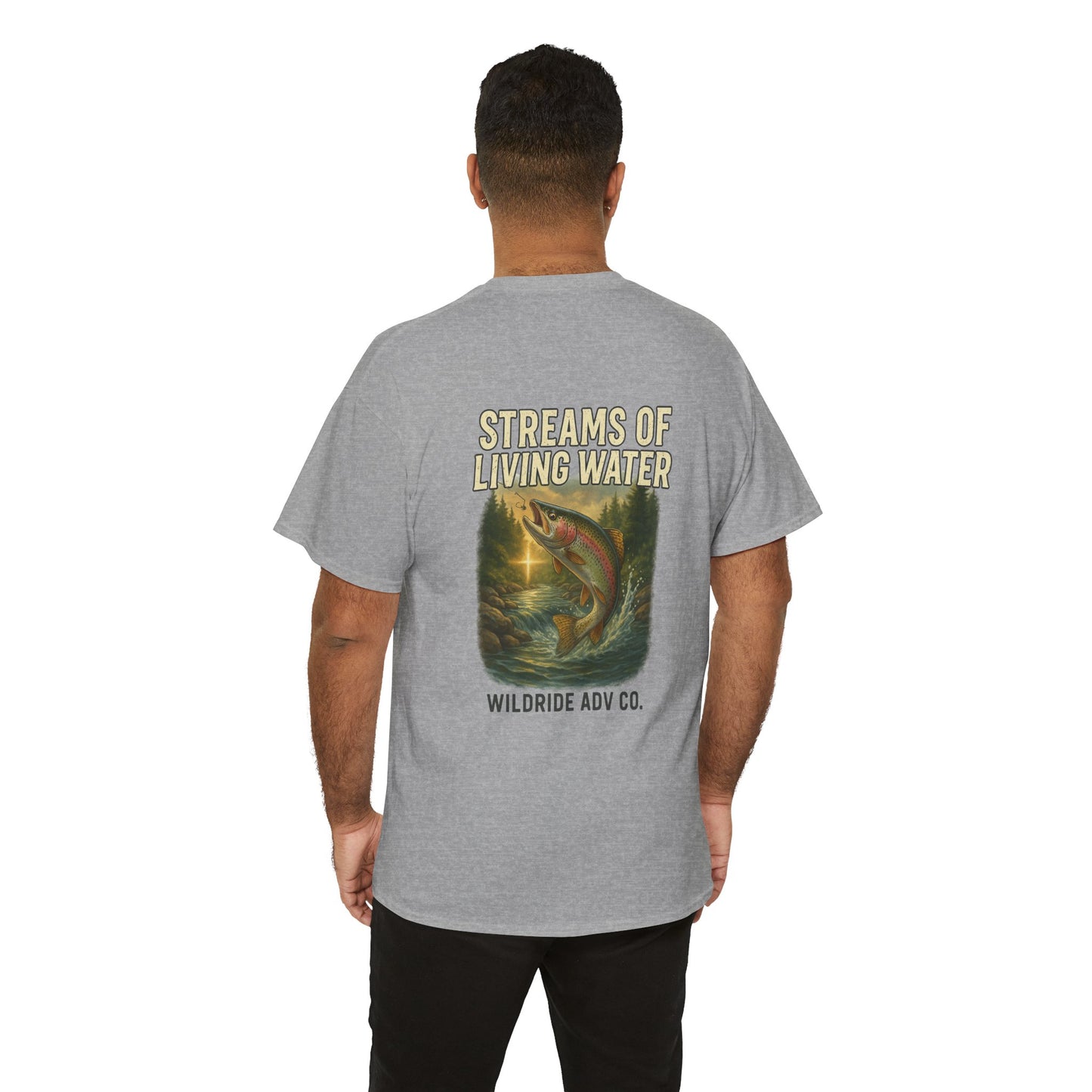 Vintage Outdoor Fishing Tee - Streams of Living Water