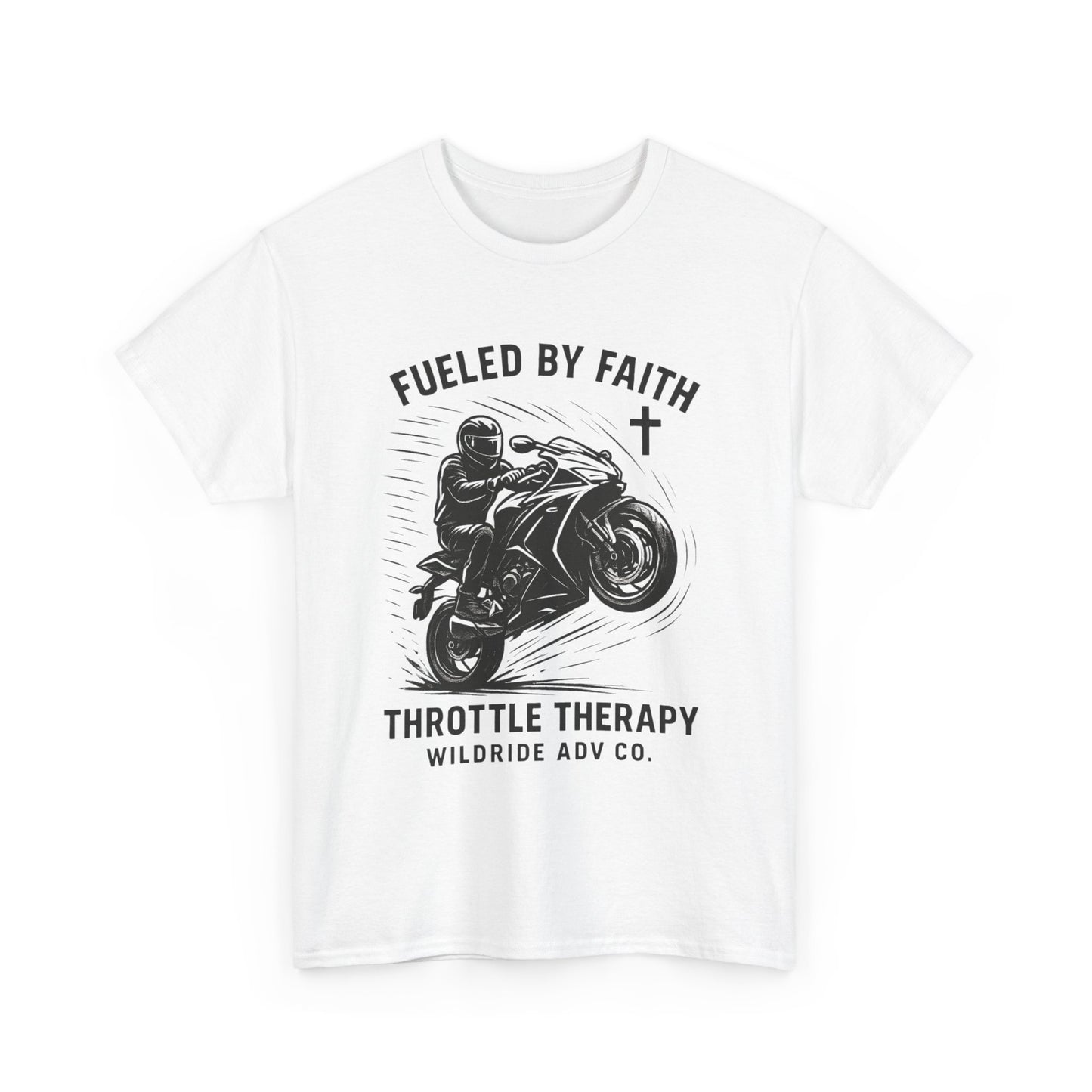 Motorcycle Faith Tee, Throttle Therapy Shirt, Sport Bike Shirt