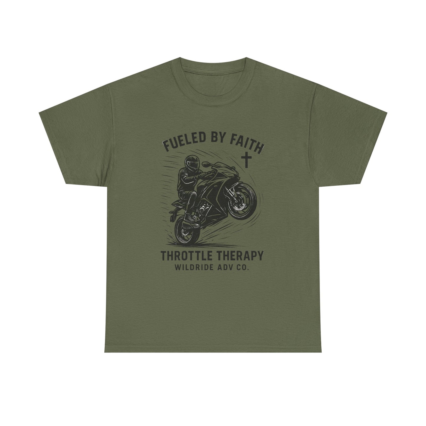 Motorcycle Faith Tee, Throttle Therapy Shirt, Sport Bike Shirt