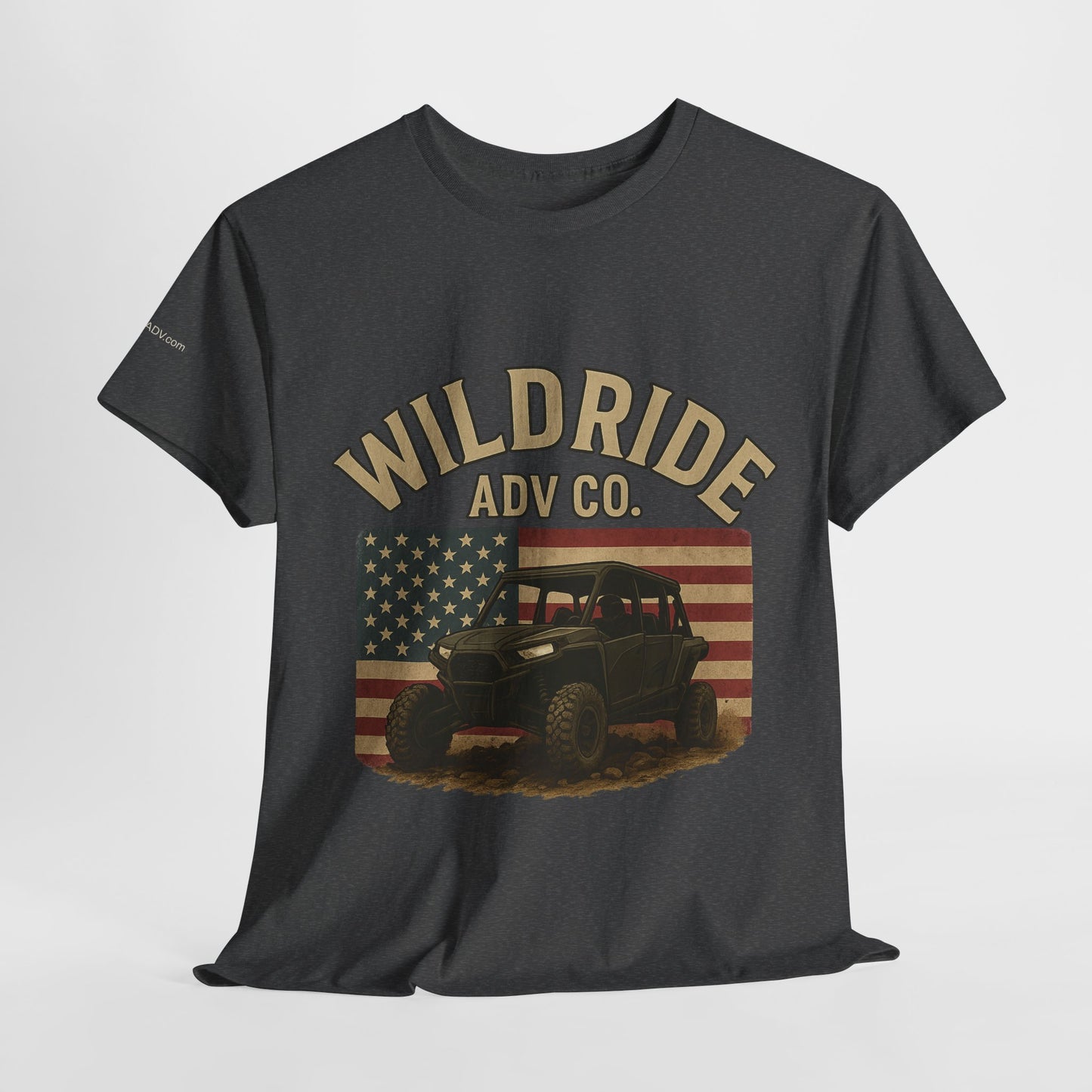 WildRide's Signature Off-Road Design, Patriotic Graphic Tee
