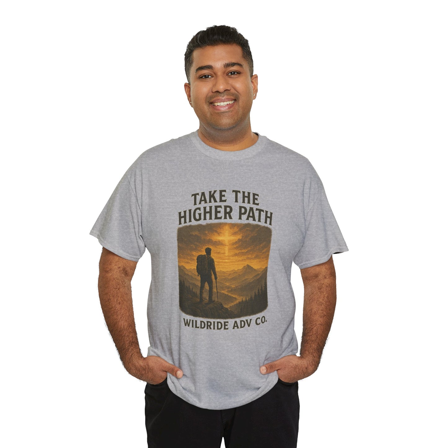 Adventure-Inspired Tee - Explore the Higher Path Faith Based