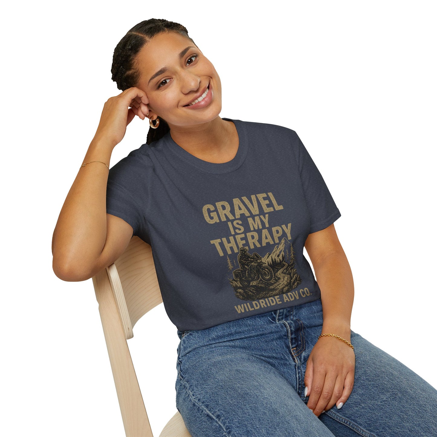 Gravel Is My Therapy Softstyle T-Shirt.
