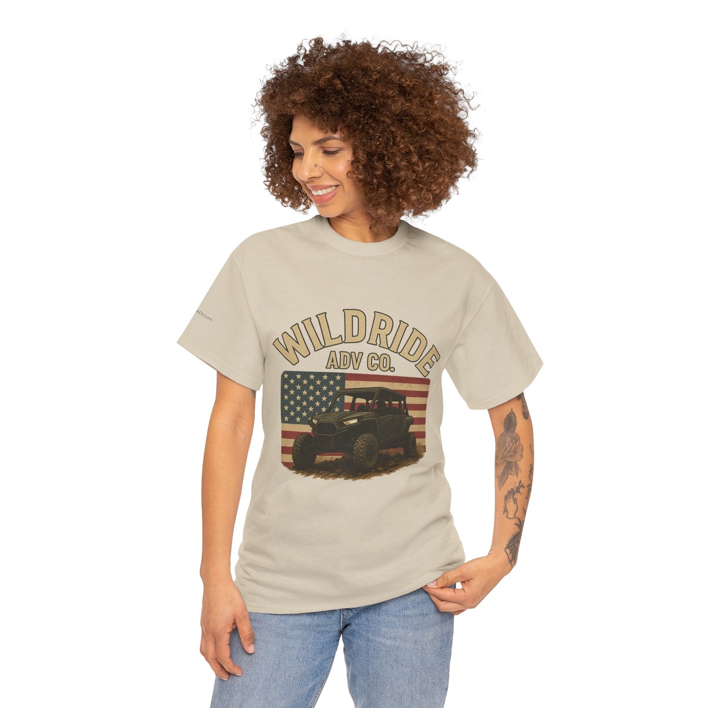 WildRide's Signature Off-Road Design, Patriotic Graphic Tee