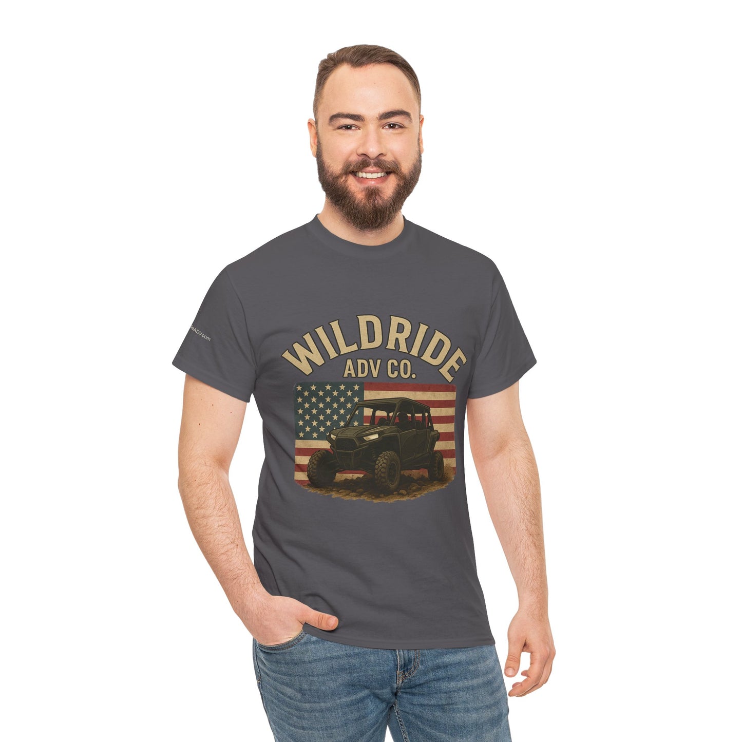 WildRide's Signature Off-Road Design, Patriotic Graphic Tee