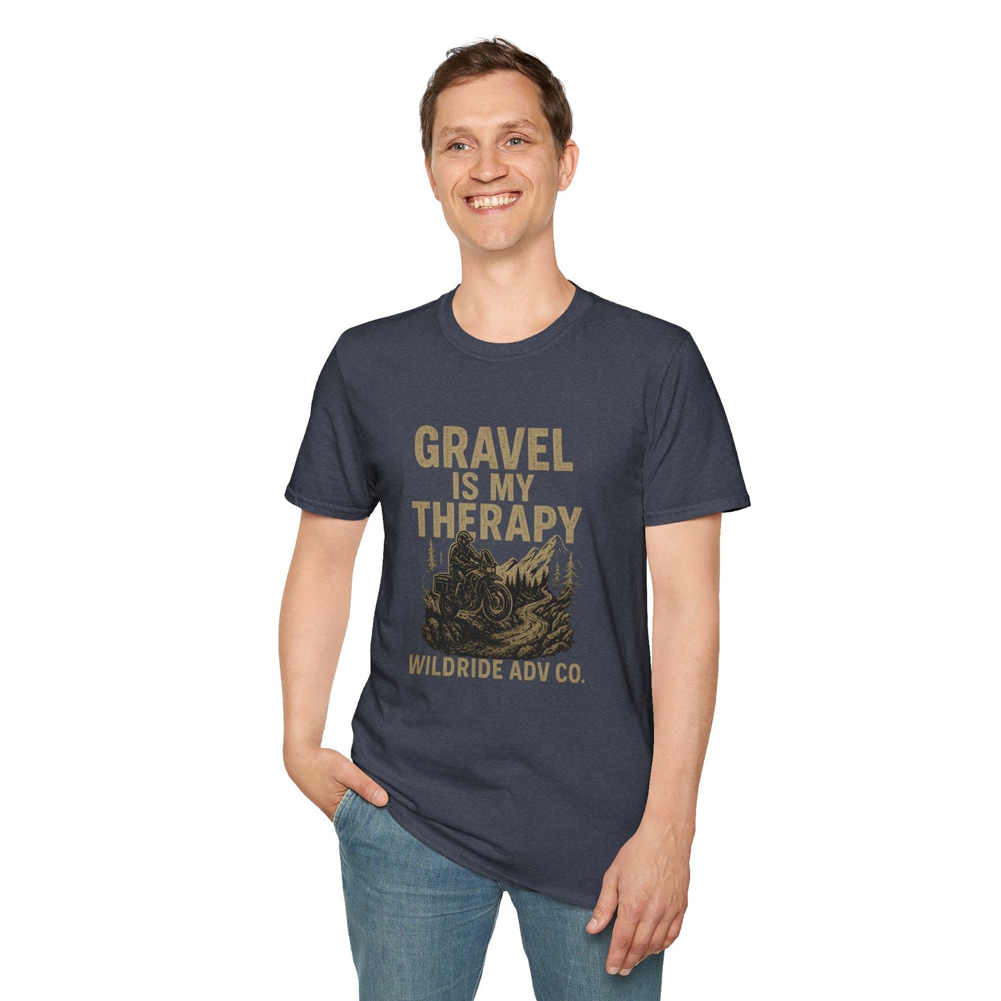 Gravel Is My Therapy Softstyle T-Shirt.