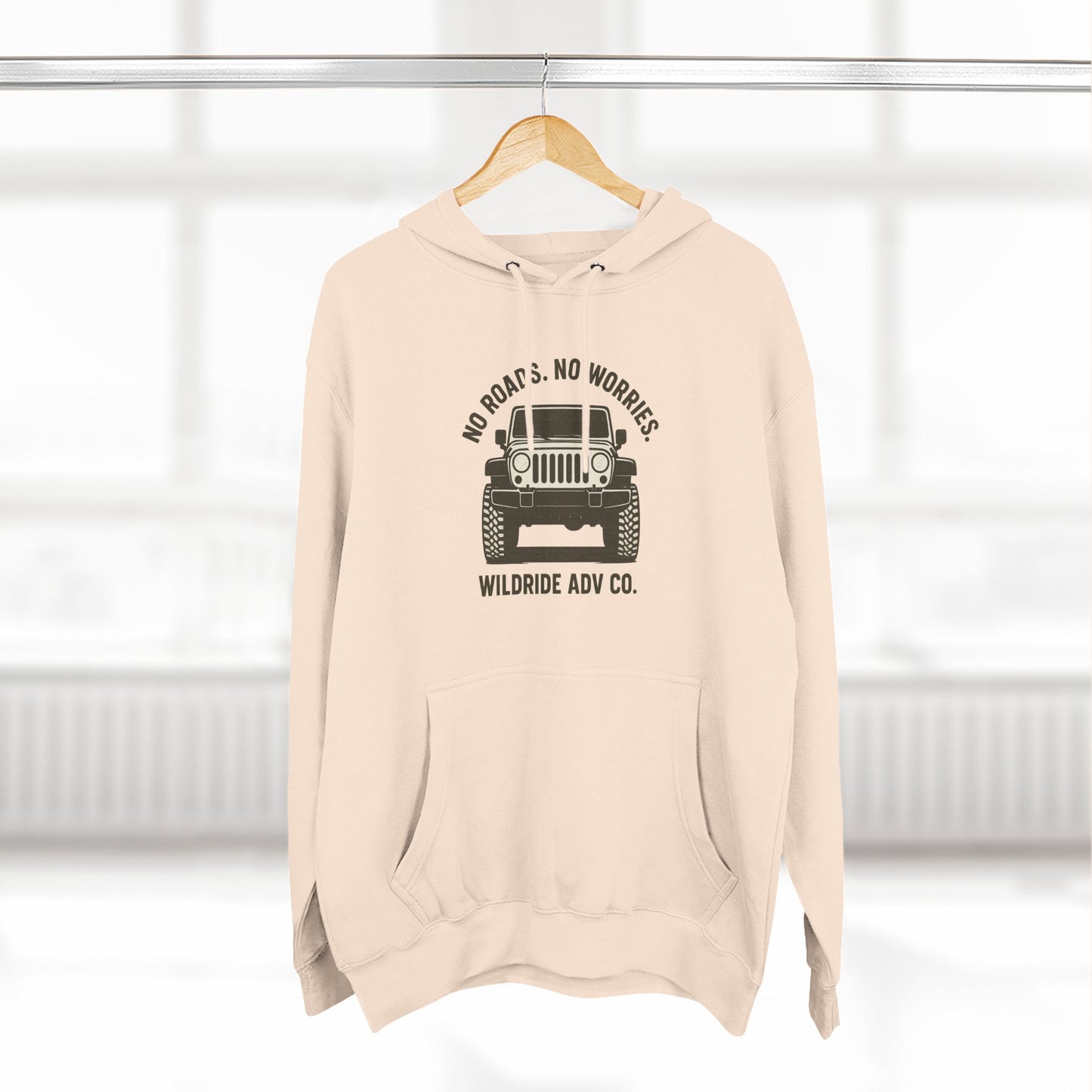 Adventure Fleece Hoodie - No Roads, No Worries