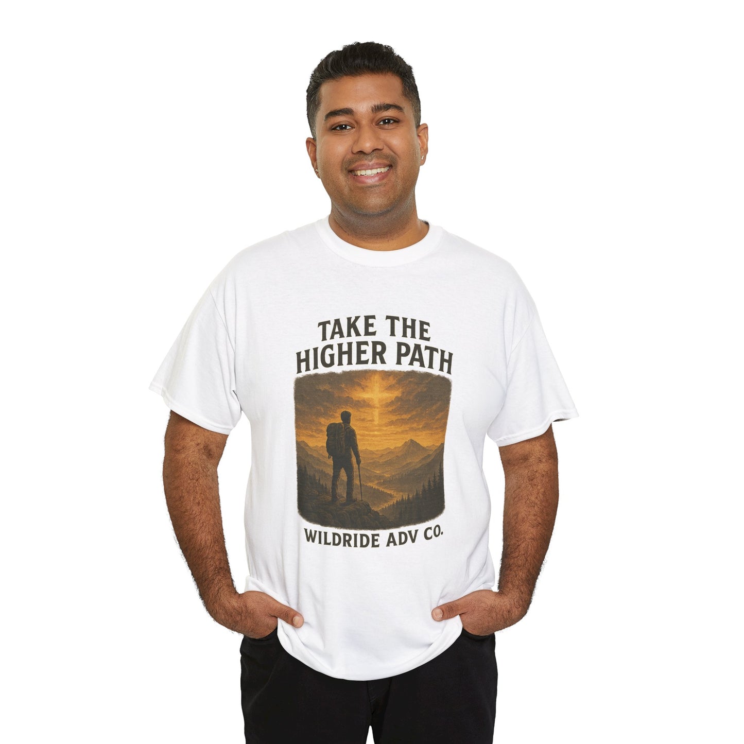 Adventure-Inspired Tee - Explore the Higher Path Faith Based