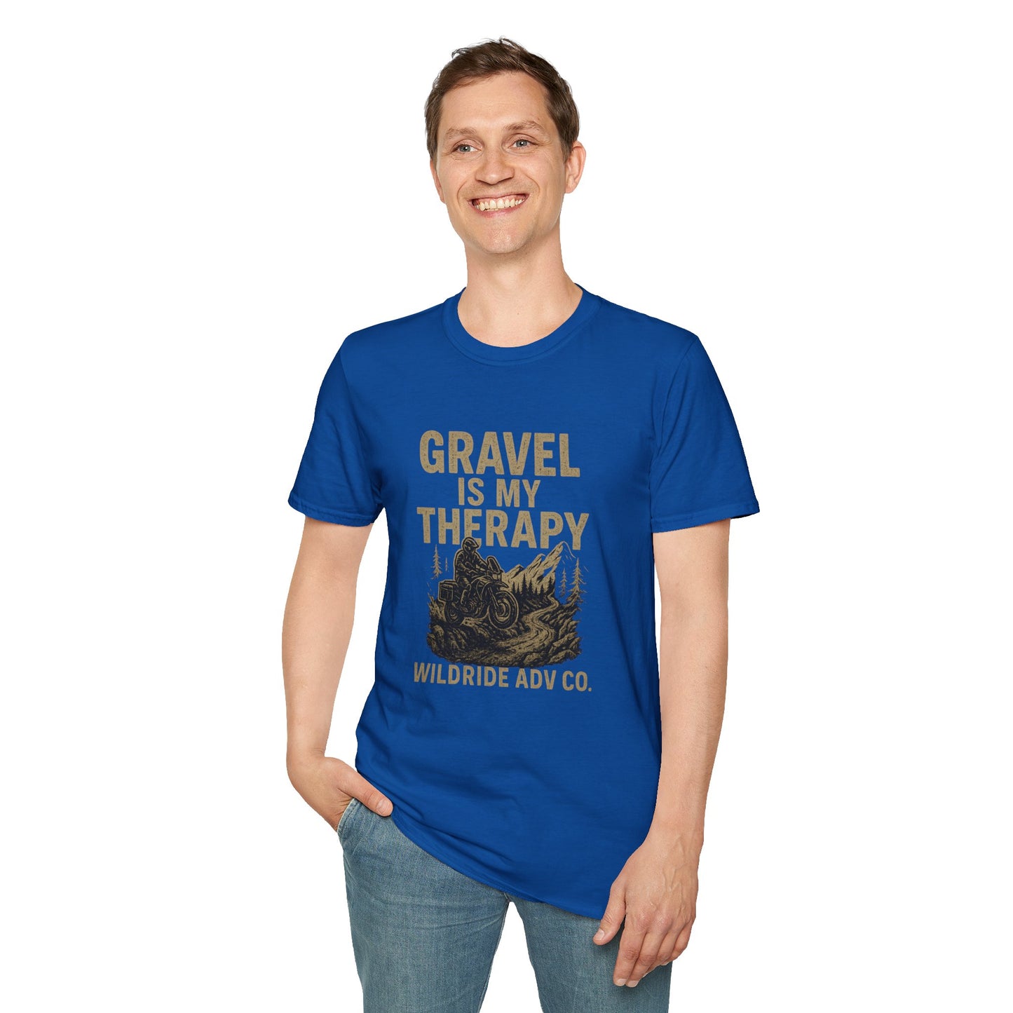 Gravel Is My Therapy Softstyle T-Shirt.