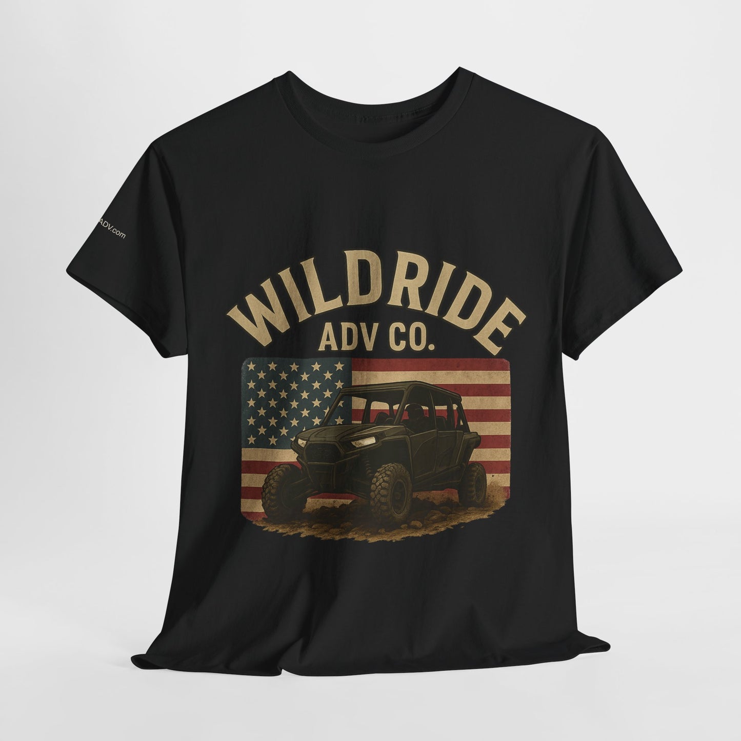 WildRide's Signature Off-Road Design, Patriotic Graphic Tee