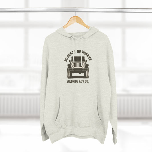 Adventure Fleece Hoodie - No Roads, No Worries