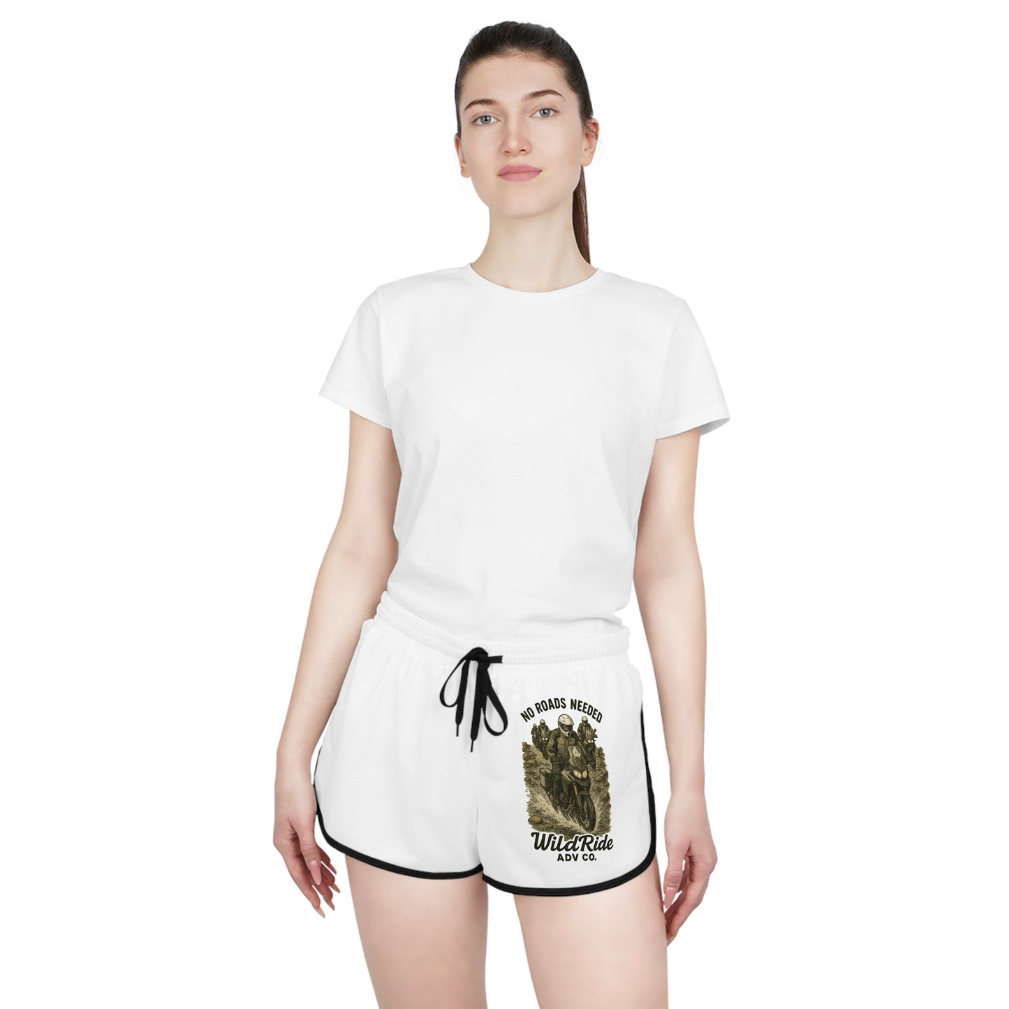 Wild Ride Women's Relaxed Shorts - No Roads Needed, Casual Summer Lounge Wear, Beach Shorts, Activewear, Festival Outfits