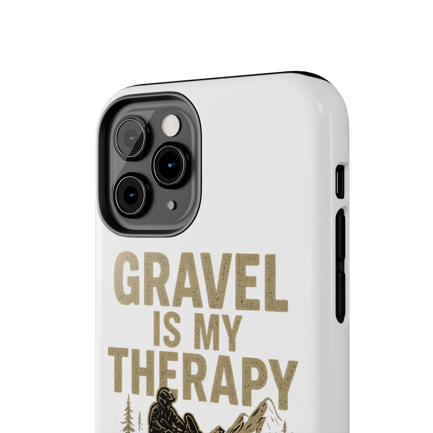 Gravel Therapy Phone Case, Tough Motorcycle Phone Cover, Adventure Gift, Off-Road Enthusiast Accessory, Stylish Biker Case