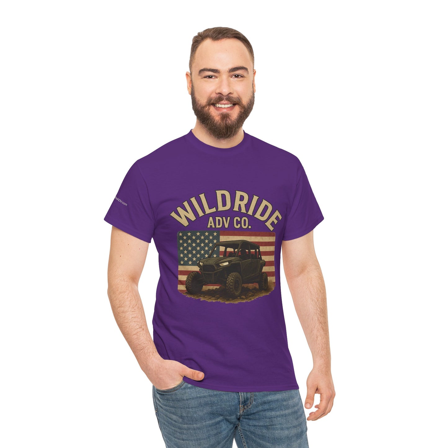 WildRide's Signature Off-Road Design, Patriotic Graphic Tee