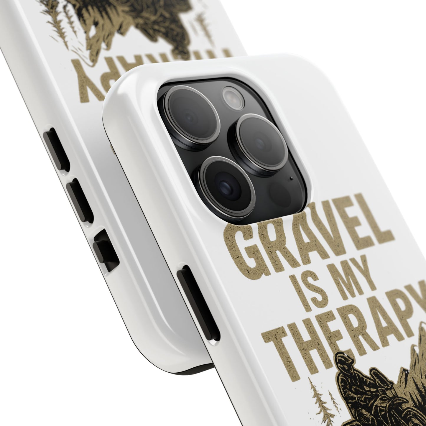 Gravel Therapy Phone Case, Tough Motorcycle Phone Cover, Adventure Gift, Off-Road Enthusiast Accessory, Stylish Biker Case