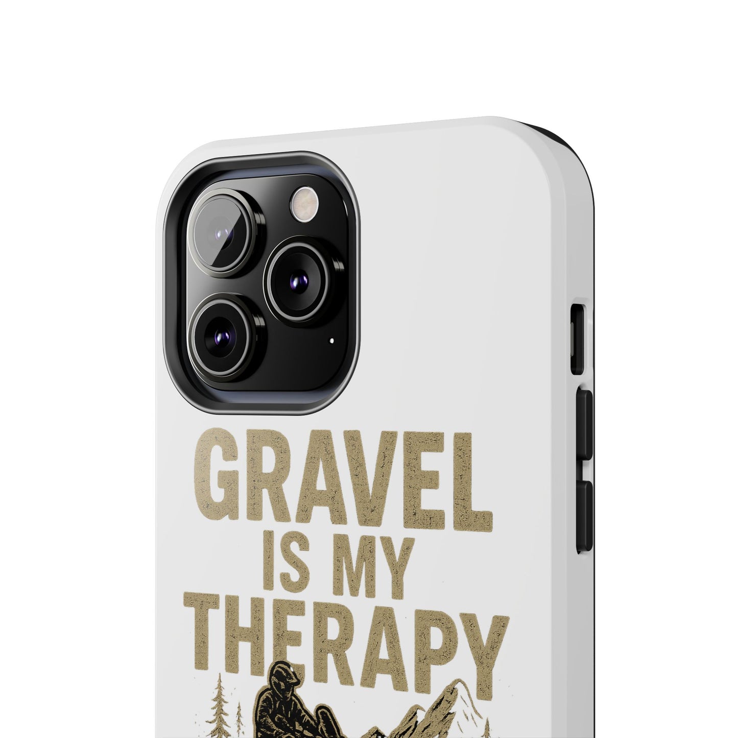 Gravel Therapy Phone Case, Tough Motorcycle Phone Cover, Adventure Gift, Off-Road Enthusiast Accessory, Stylish Biker Case