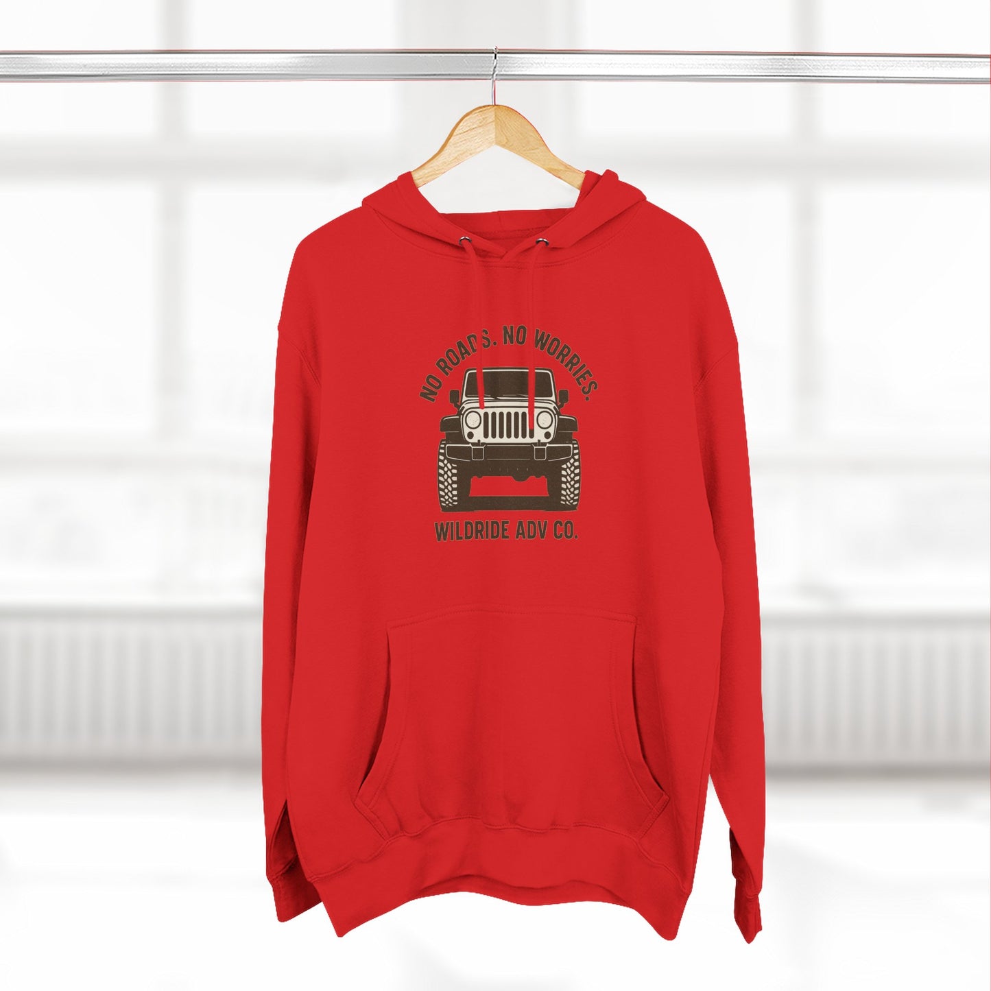 Adventure Fleece Hoodie - No Roads, No Worries
