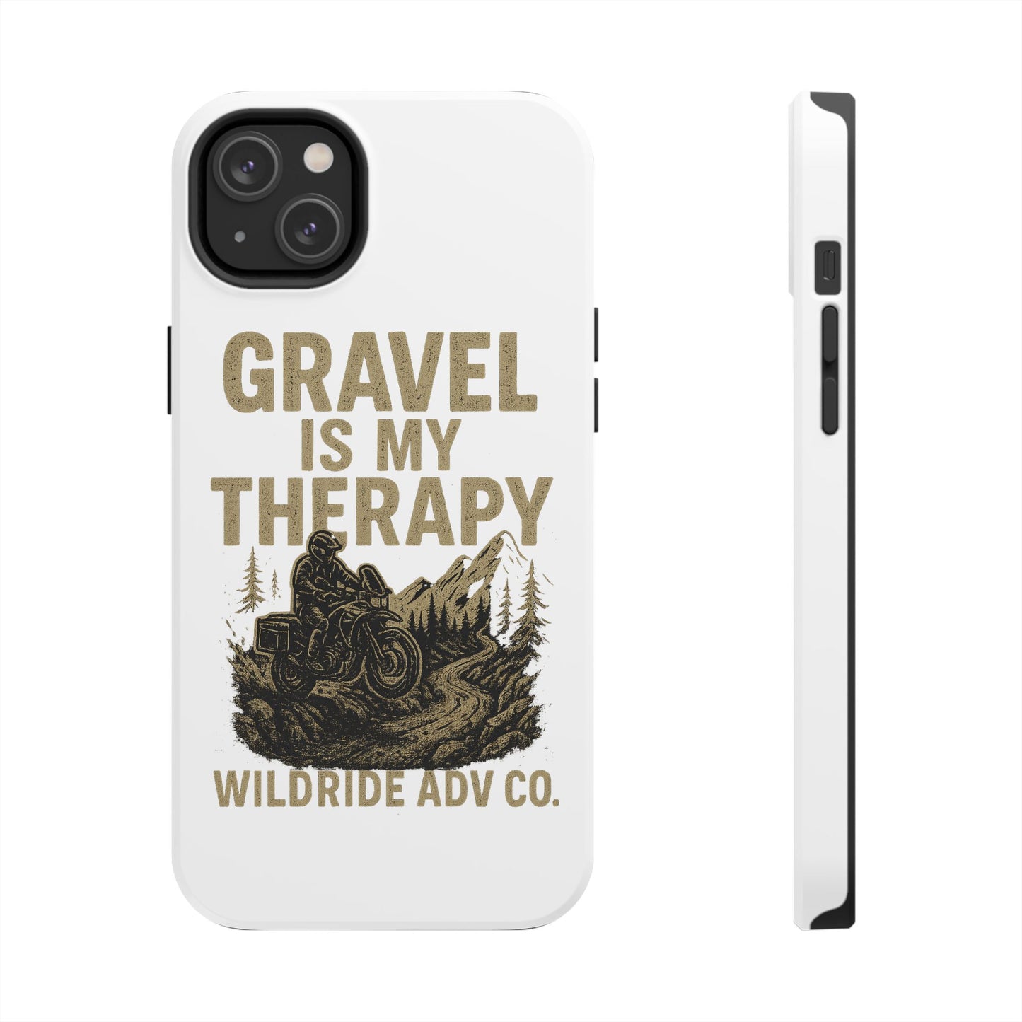 Gravel Therapy Phone Case, Tough Motorcycle Phone Cover, Adventure Gift, Off-Road Enthusiast Accessory, Stylish Biker Case