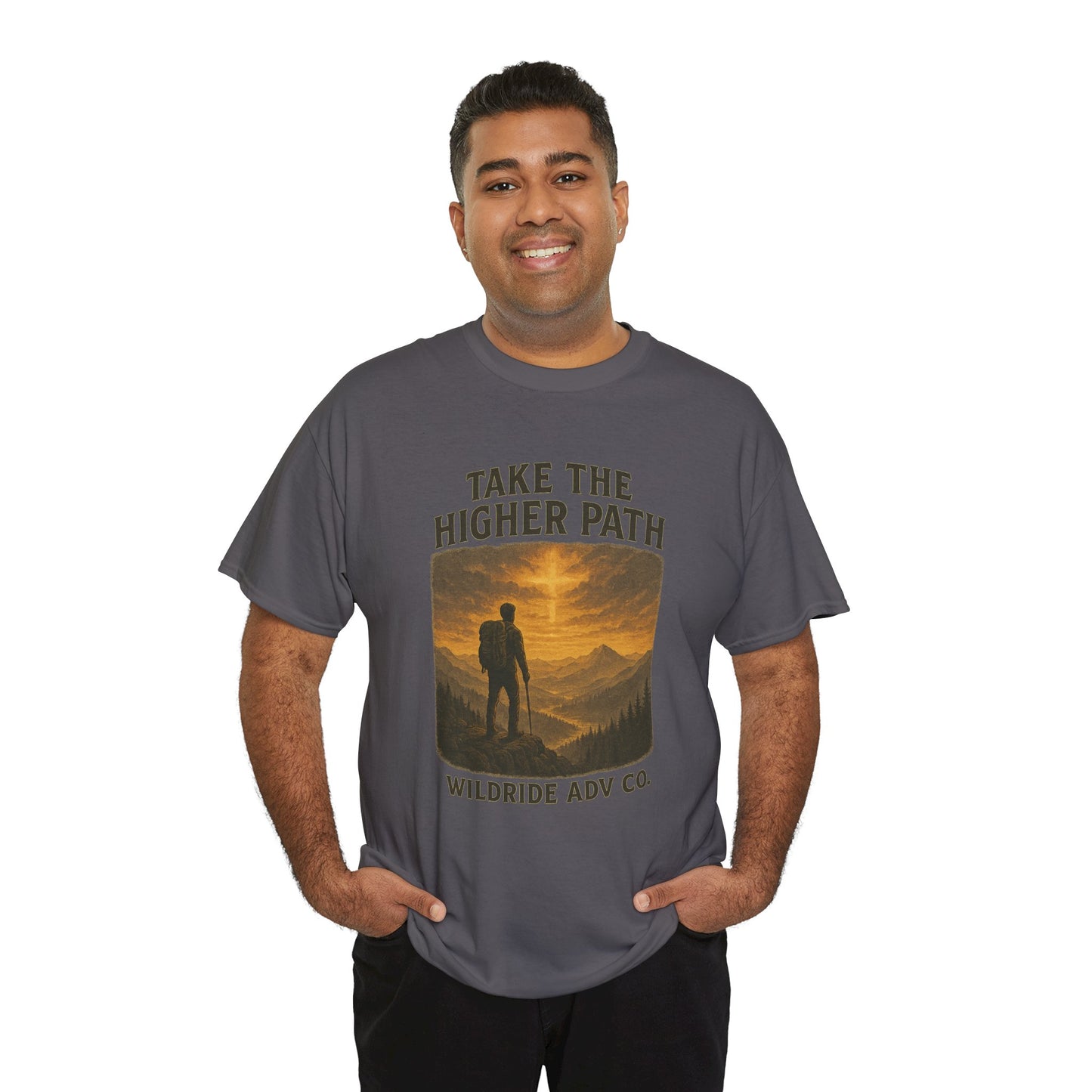 Adventure-Inspired Tee - Explore the Higher Path Faith Based