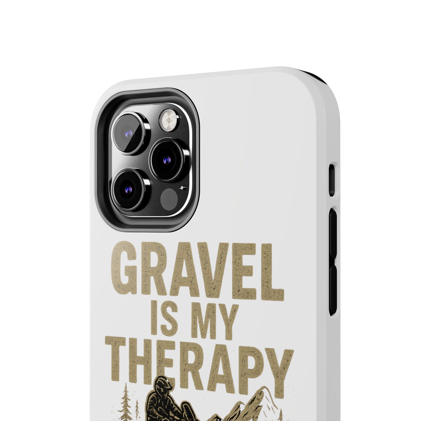 Gravel Therapy Phone Case, Tough Motorcycle Phone Cover, Adventure Gift, Off-Road Enthusiast Accessory, Stylish Biker Case