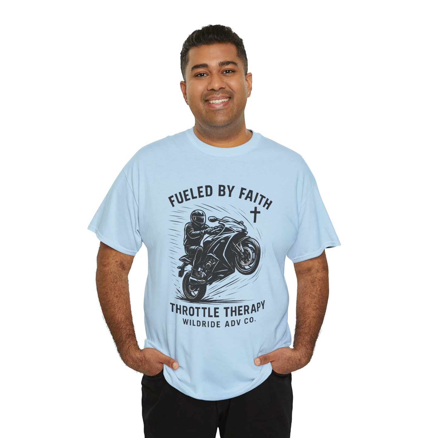 Motorcycle Faith Tee, Throttle Therapy Shirt, Sport Bike Shirt