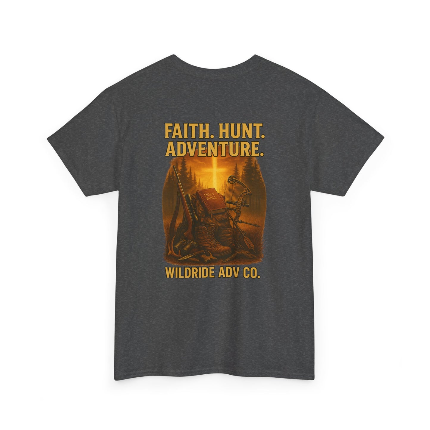 Faith. Hunt. Adventure. Inspirational Tee