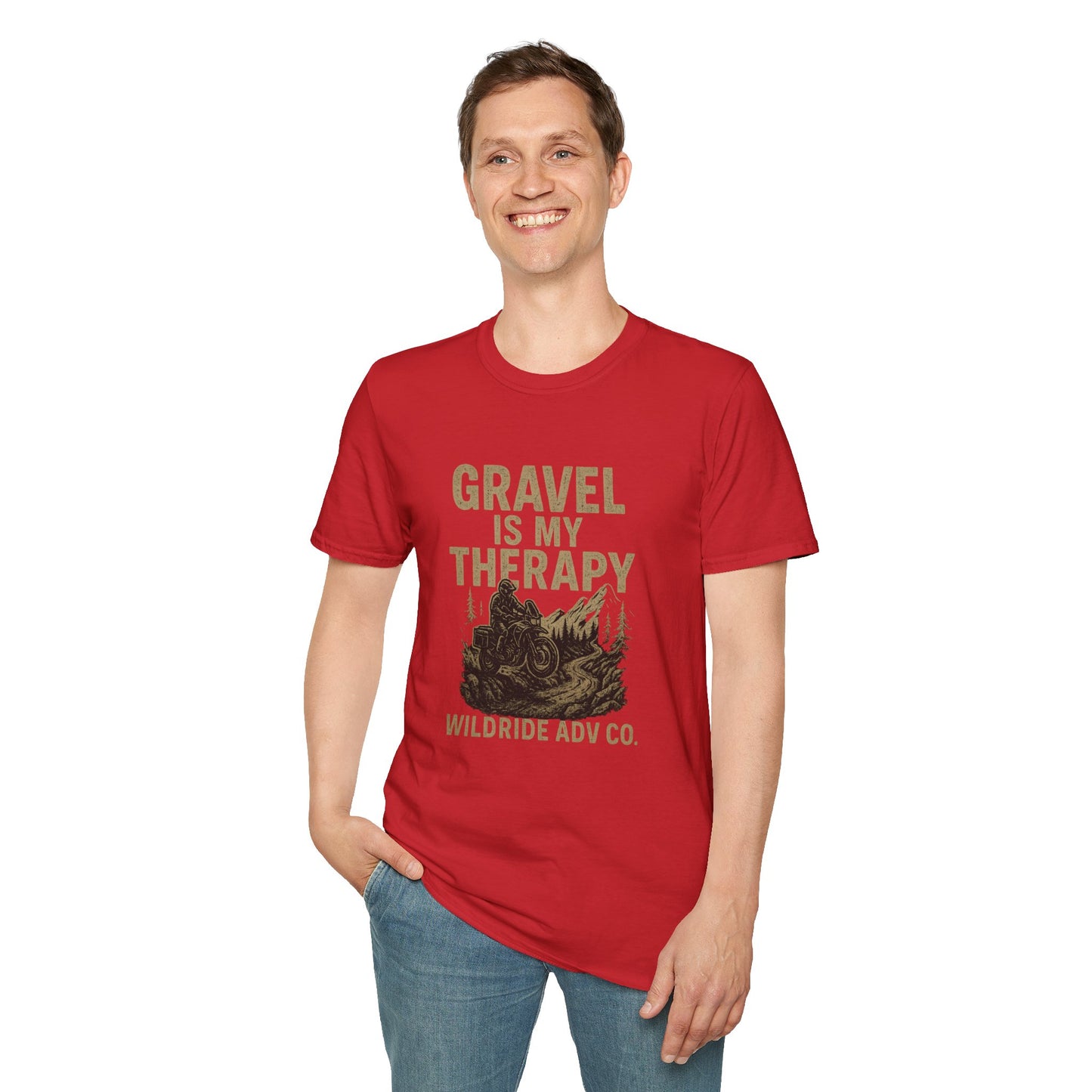 Gravel Is My Therapy Softstyle T-Shirt.