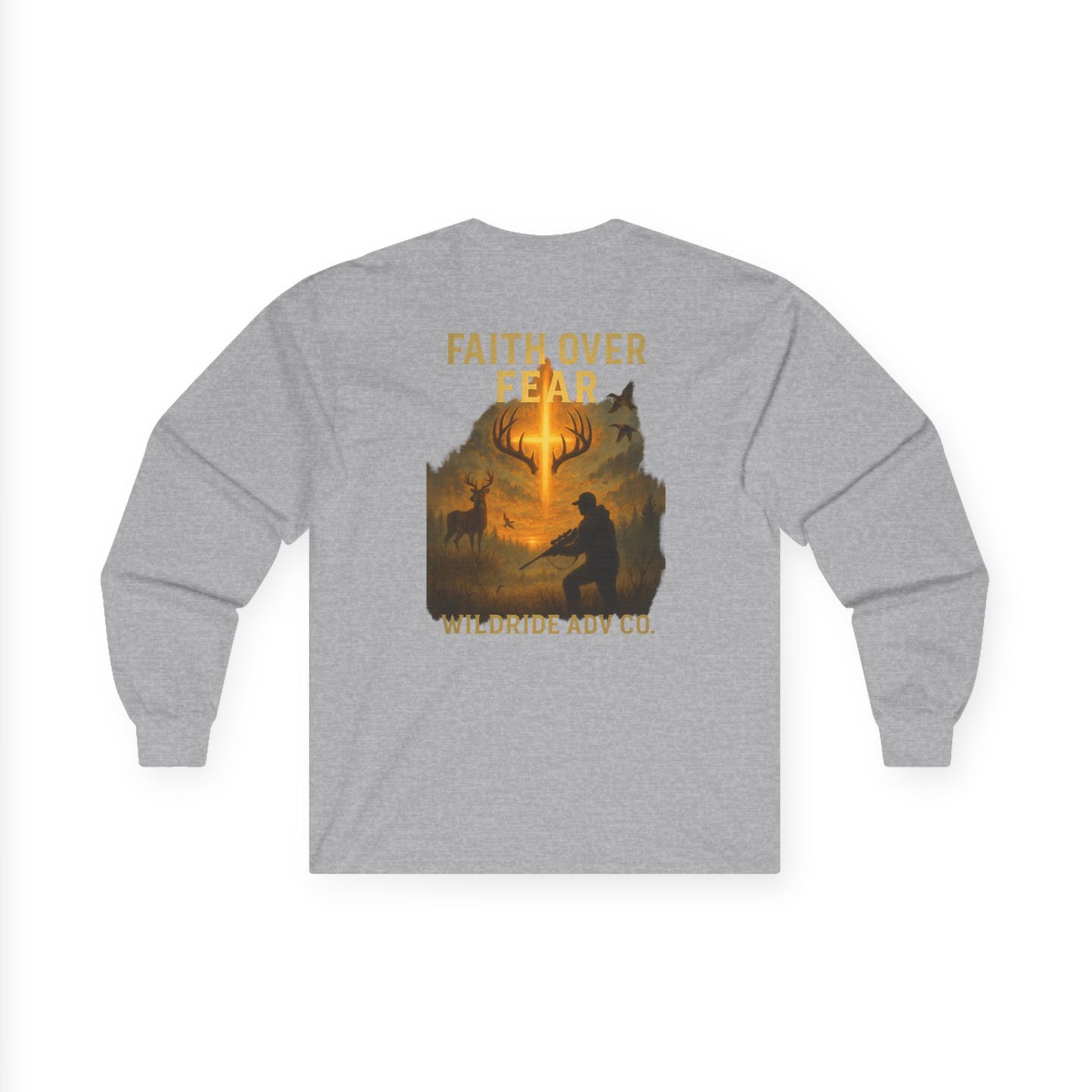 Faith Over Fear - Hunting Graphic Long Sleeve Tee